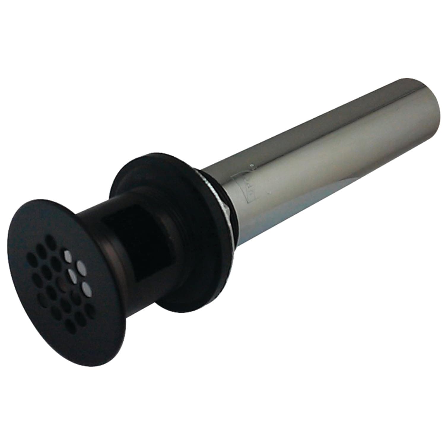 Elements of Design Kingston Brass KB5005 Fauceture Grid Drain with Overflow Hole, 1-1/4 inch by 6-inch, 17 gauge, 1.25, Oil Rubbed Bronze