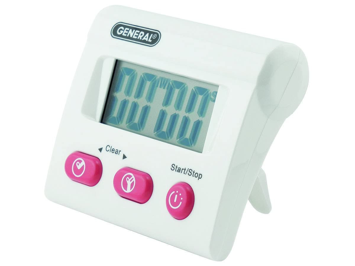 General Tools TI170 100-Minute Count-Up and Countdown Timer, Grey, 3 x 2 x 1