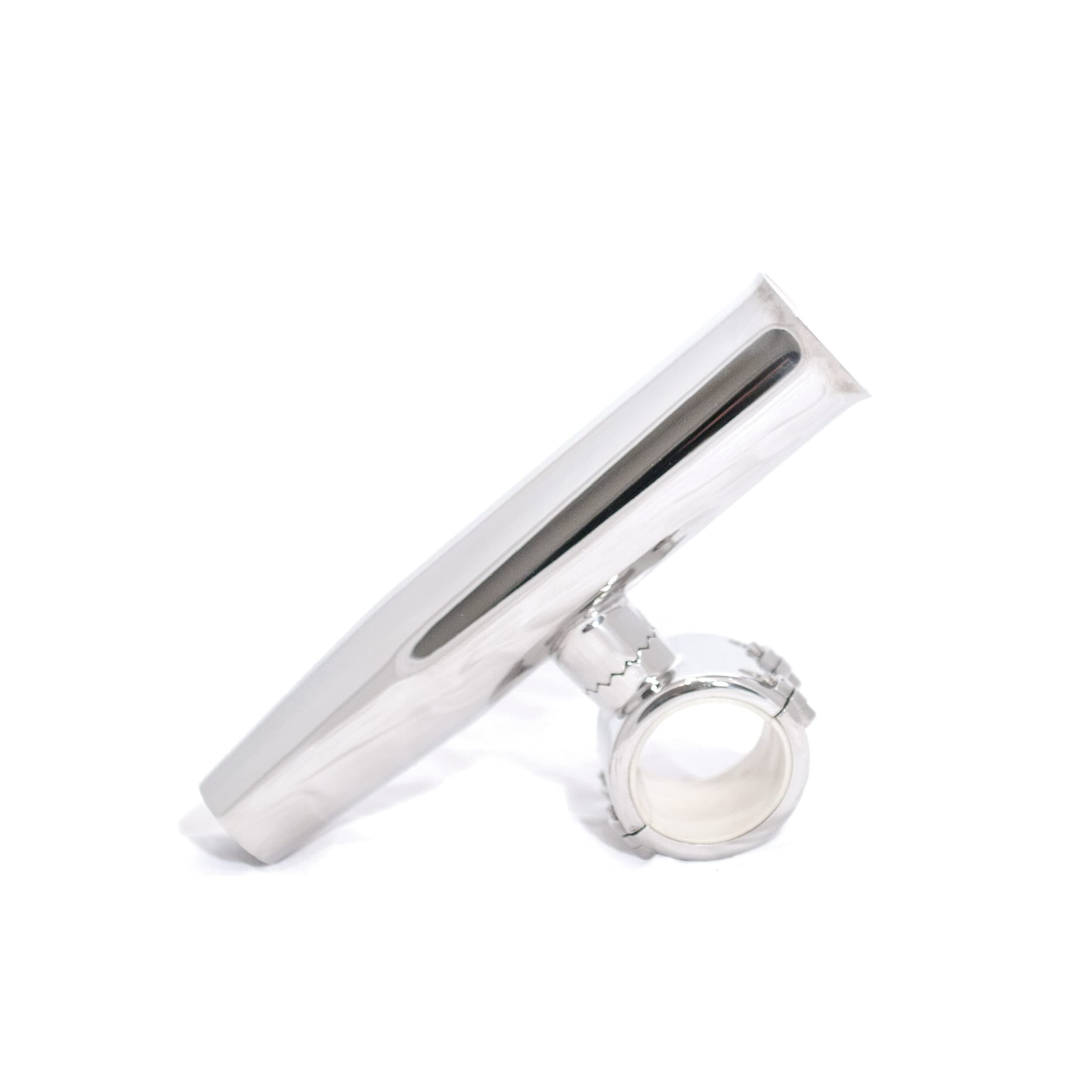 1-1/4” (1.66 ID) Polished Stainless Adjustable CLAMP-ON
