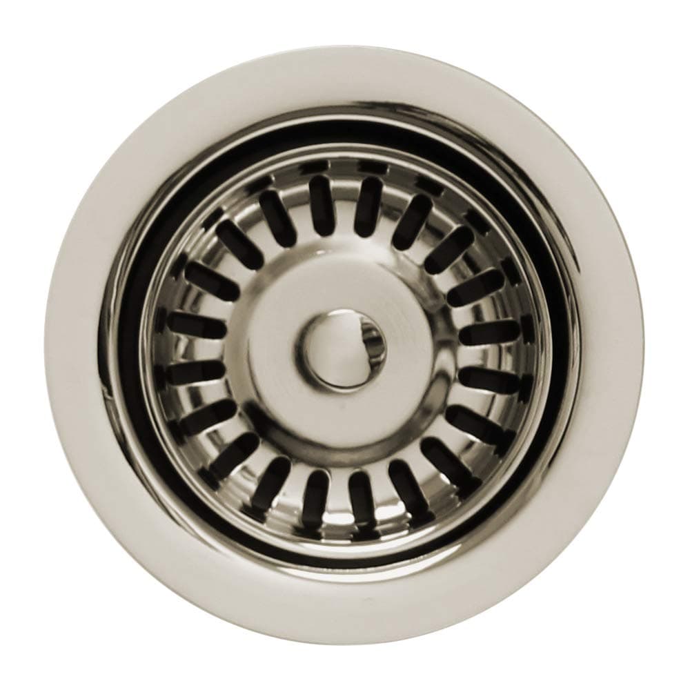 Whitehaus Collection RNW35-PN 3 1/2" Sink Basket Strainer, Polished Nickel