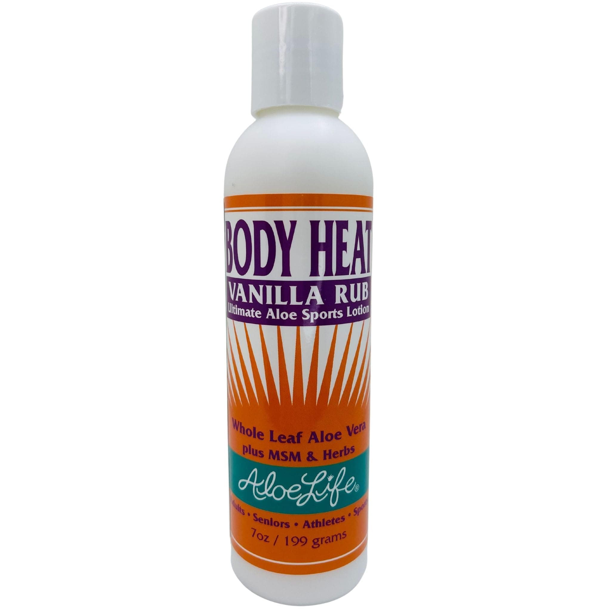 Aloe Life Body Heat Oil, Vanilla Rub, 7 Ounce