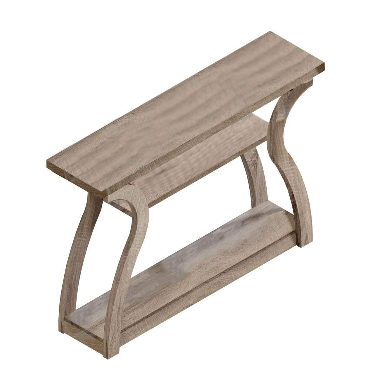 Monarch Specialties I 2446 Accent Table, Console, Entryway, Narrow, Sofa, Living Room, Bedroom, Laminate, Brown, Contemporary, Modern
