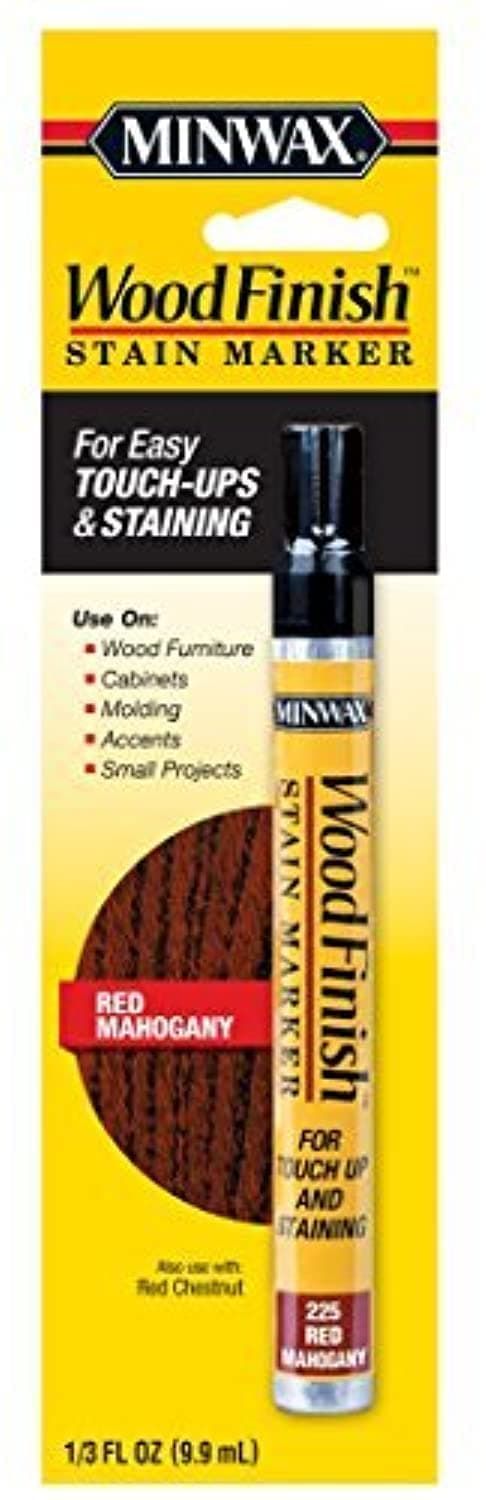 Minwax Wood Finish Semi-Transparent Red Mahogany Oil-Based Stain Marker 0.33 oz.