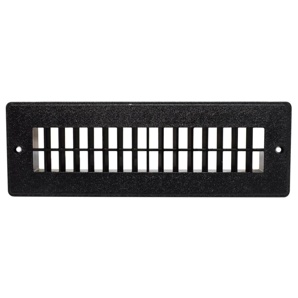 Valterra A10-3366VP Black Heat and A/C Floor Register with Damper (2-1/4" x 10")
