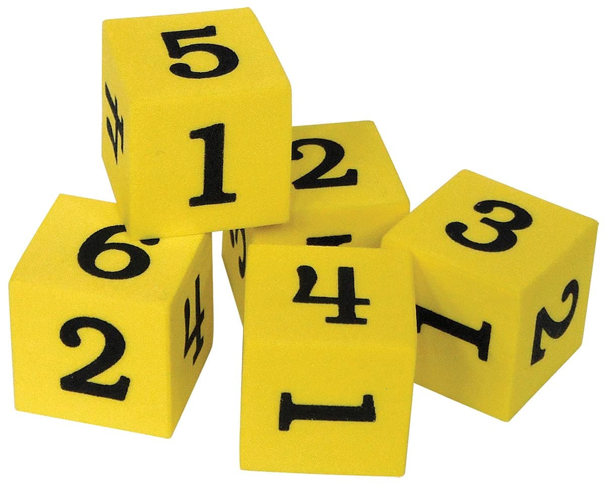 Teacher Created Resources 20604 Foam Numbered Dice