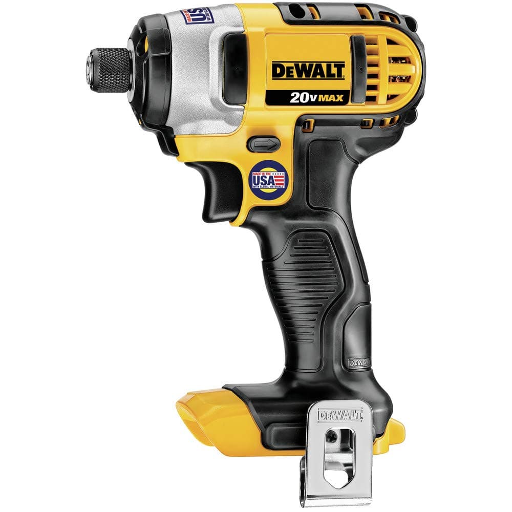 DEWALT 20V MAX* Impact Driver, 1/4-Inch, Tool Only (DCF885B), Yellow