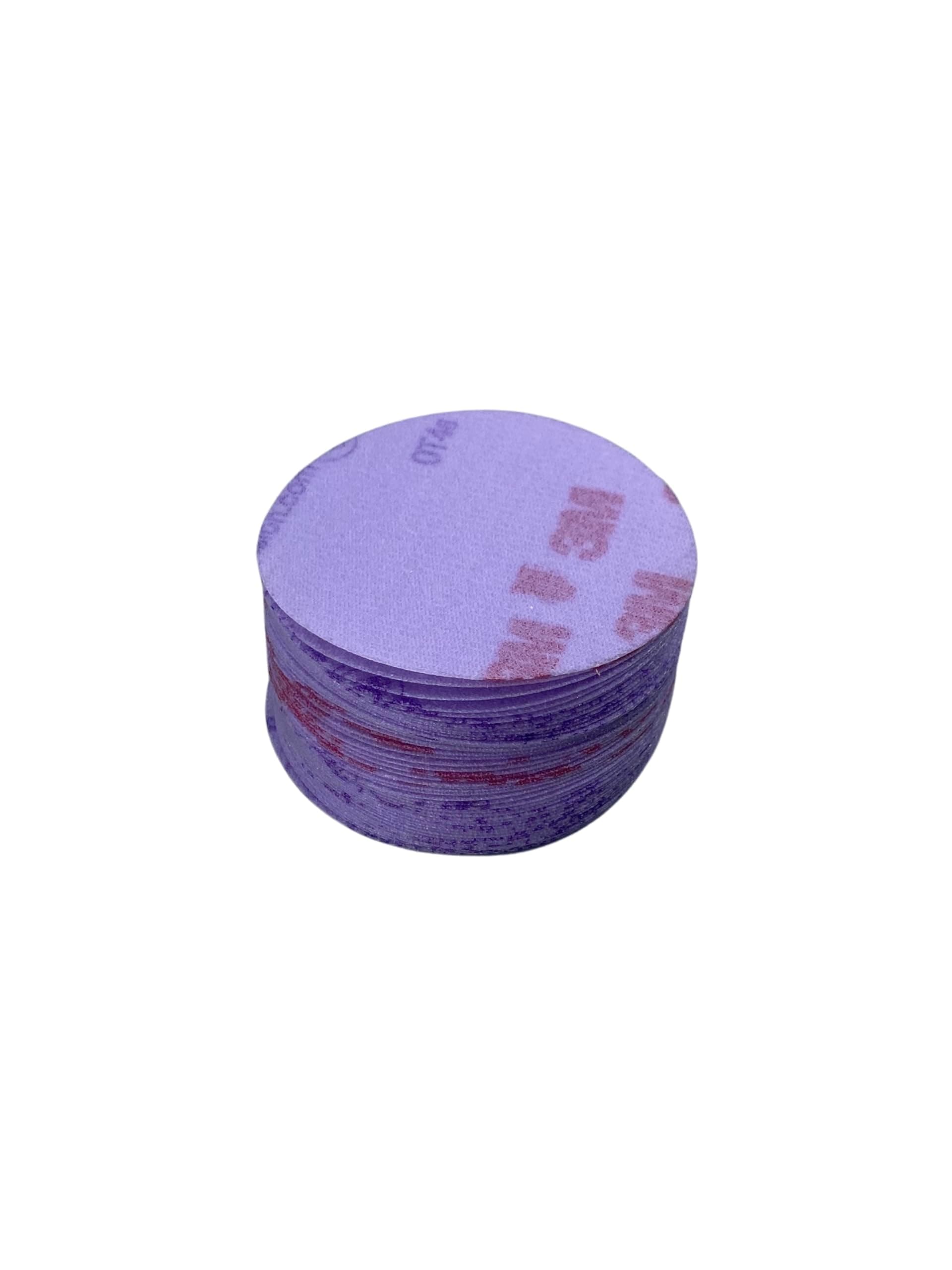 3M 30370 Hookit Purple 3" P800 Grit Finishing Film Disc