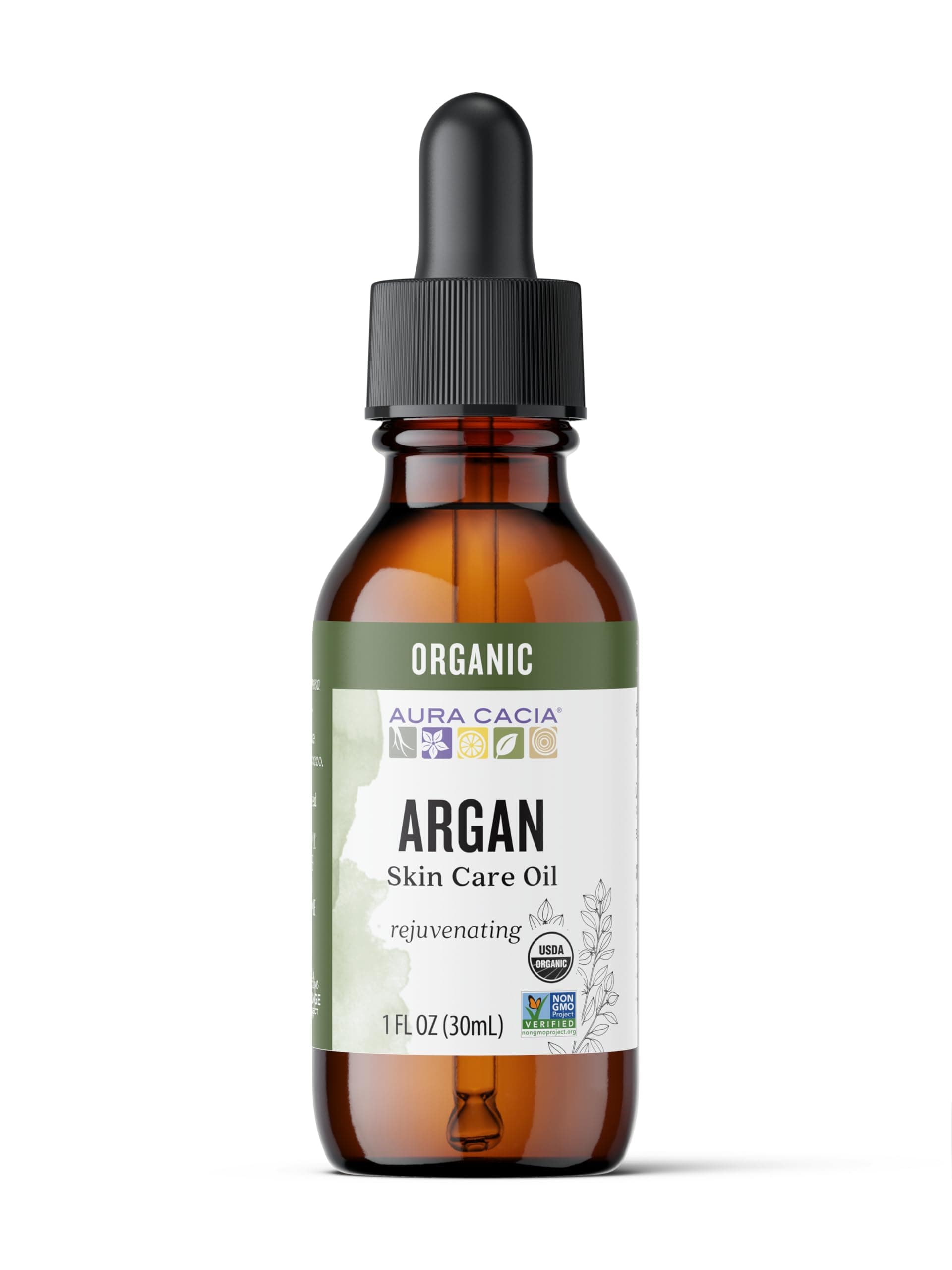 Aura Cacia Organic Skin Care Oil, Argan, 1-Fluid Ounce