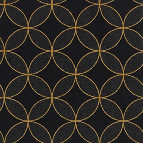Joy Carpets Kaleidoscope - Whimsical Area Rugs Eclipse, 5'4" x 7'8", Gold