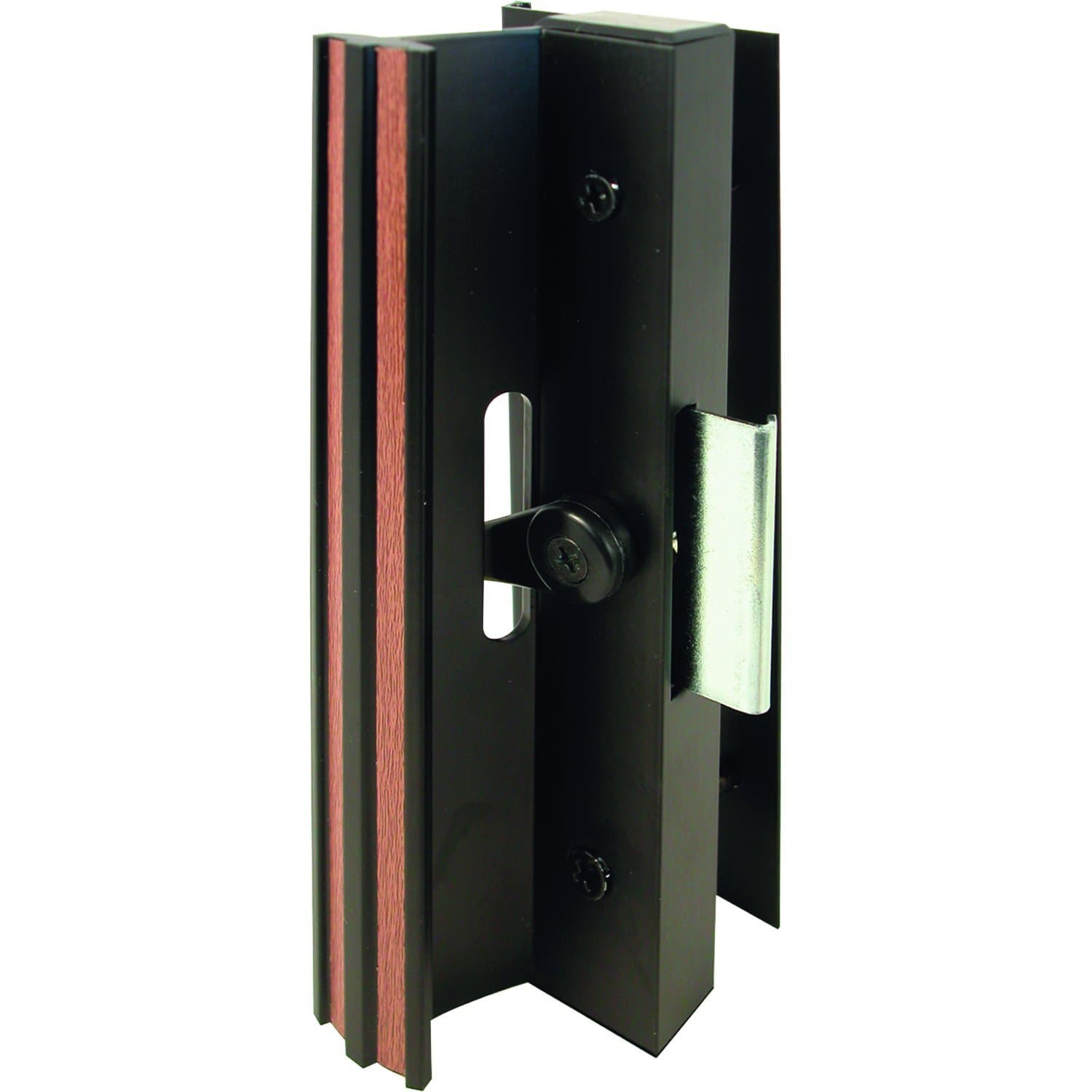 Prime-Line C 1006 Extruded Aluminum, Black, Sliding Patio Door with Clamp Type Latch (Single Pack)