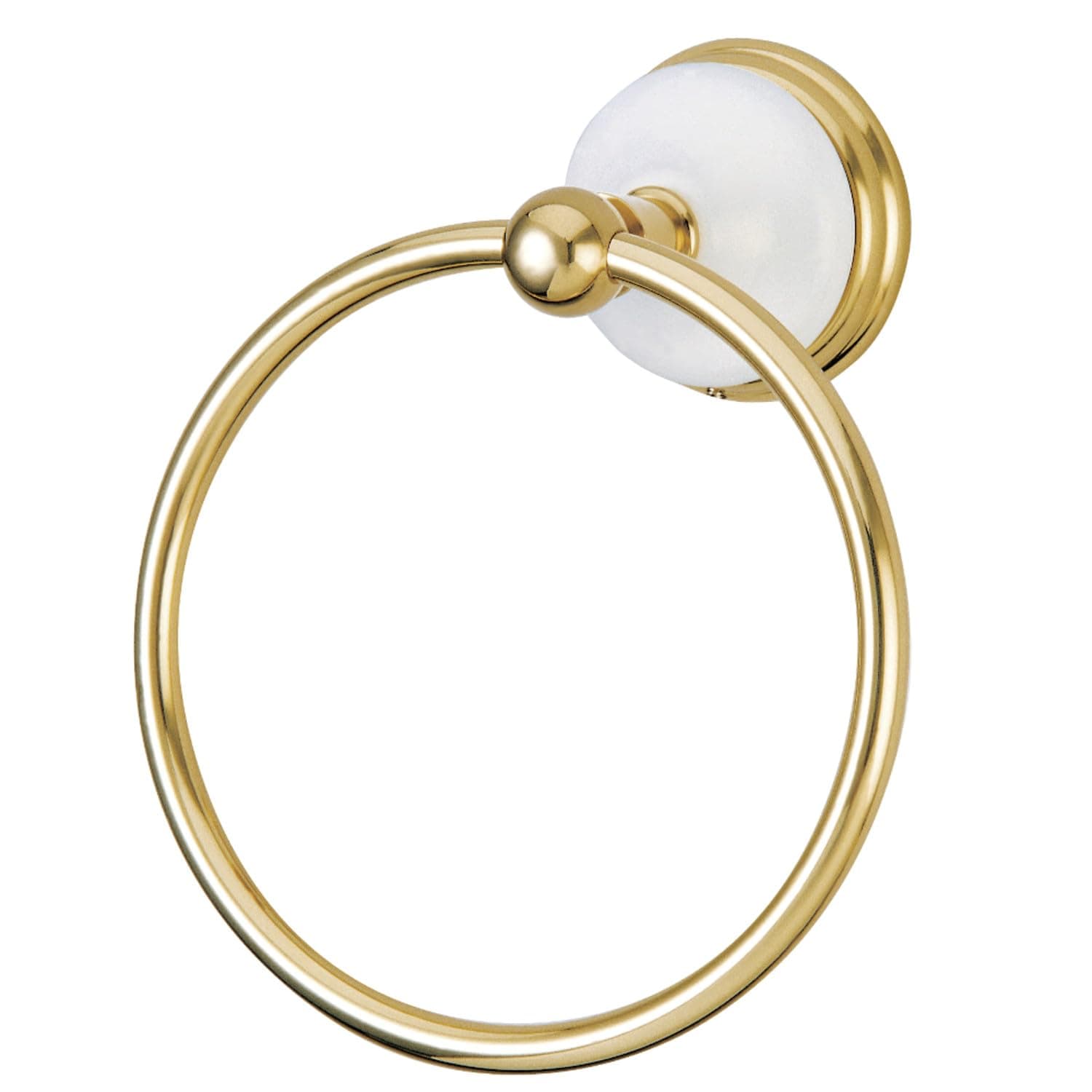 KINGSTON BRASS BA1114PB Victorian 6" Towel Ring, Polished Brass