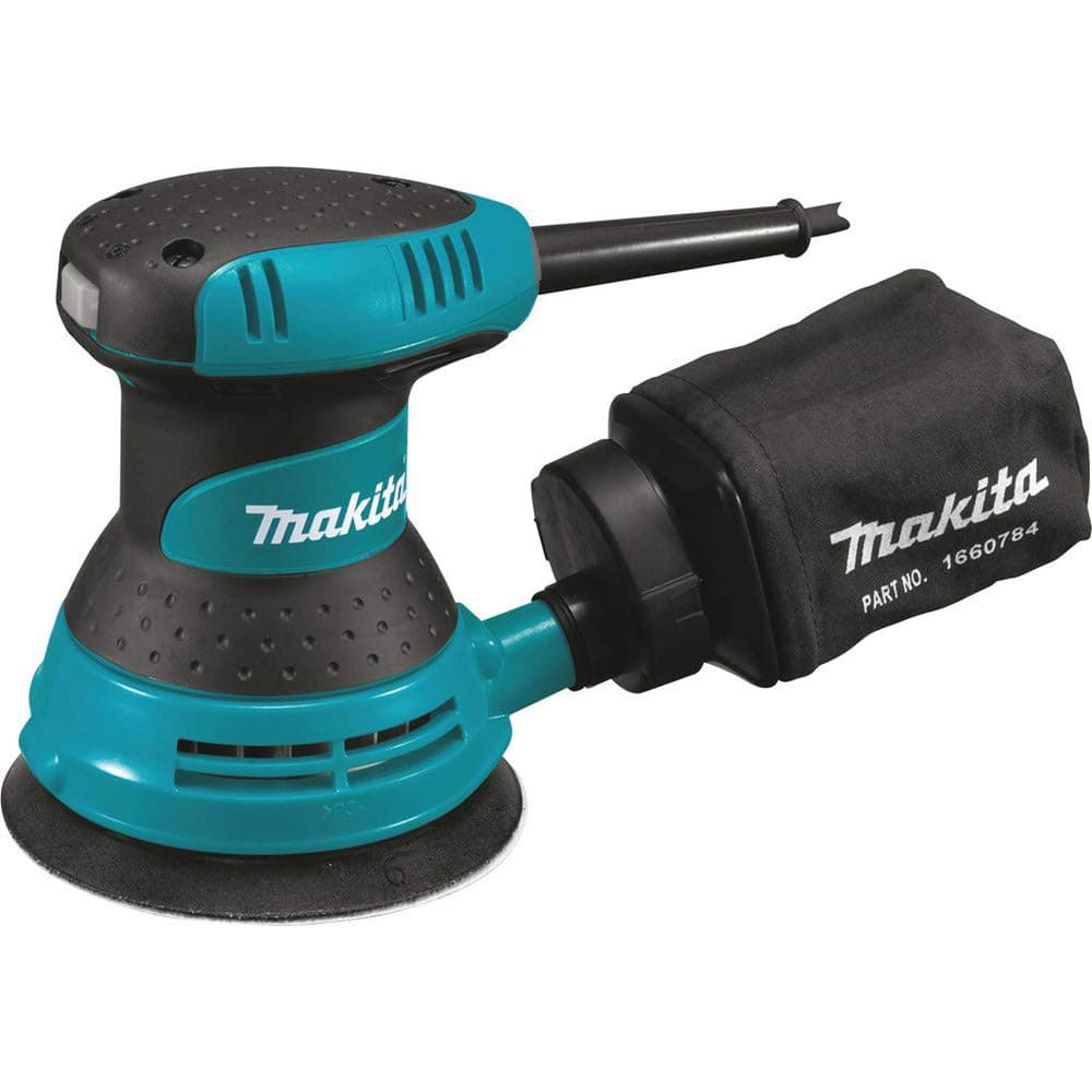 Makita BO5030K 5" Random Orbit Sander, 3 AMP, 12,000 OPM, Case, Teal