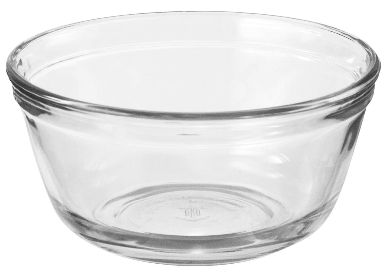 Anchor Hocking 4-Quart Glass Mixing Bowl, Set of 2, Clear