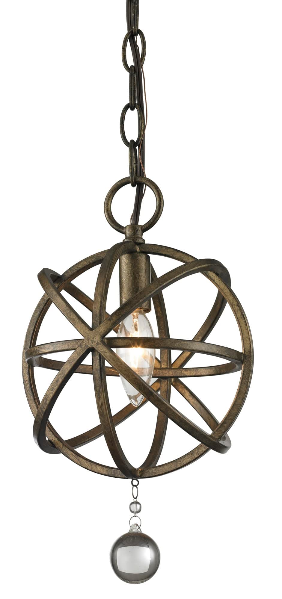 Z-Lite 416-8 1 Light Mini Pendant, Golden Bronze