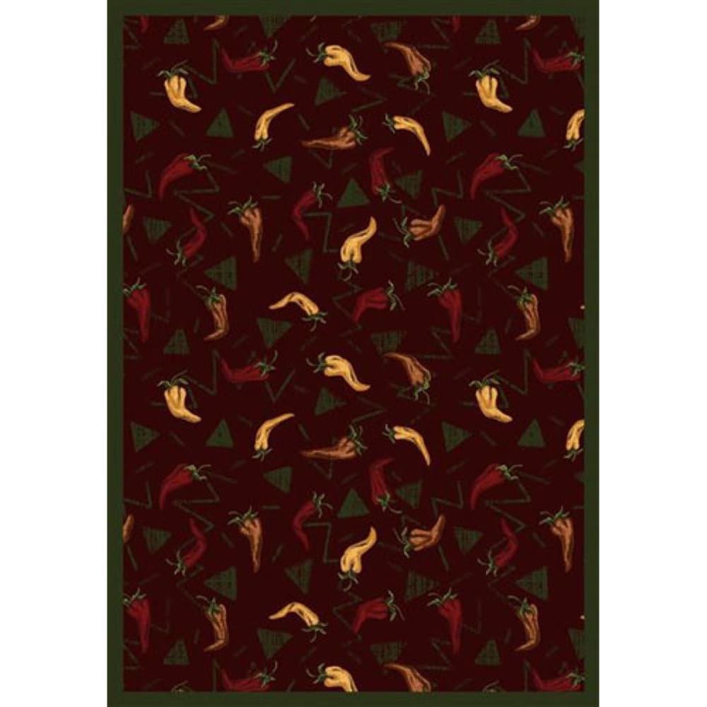 Joy Carpets Kaleidoscope Jalapeno Fiesta Whimsical Area Rugs, 46-Inch by 64-Inch by 0.36-Inch, Emerald