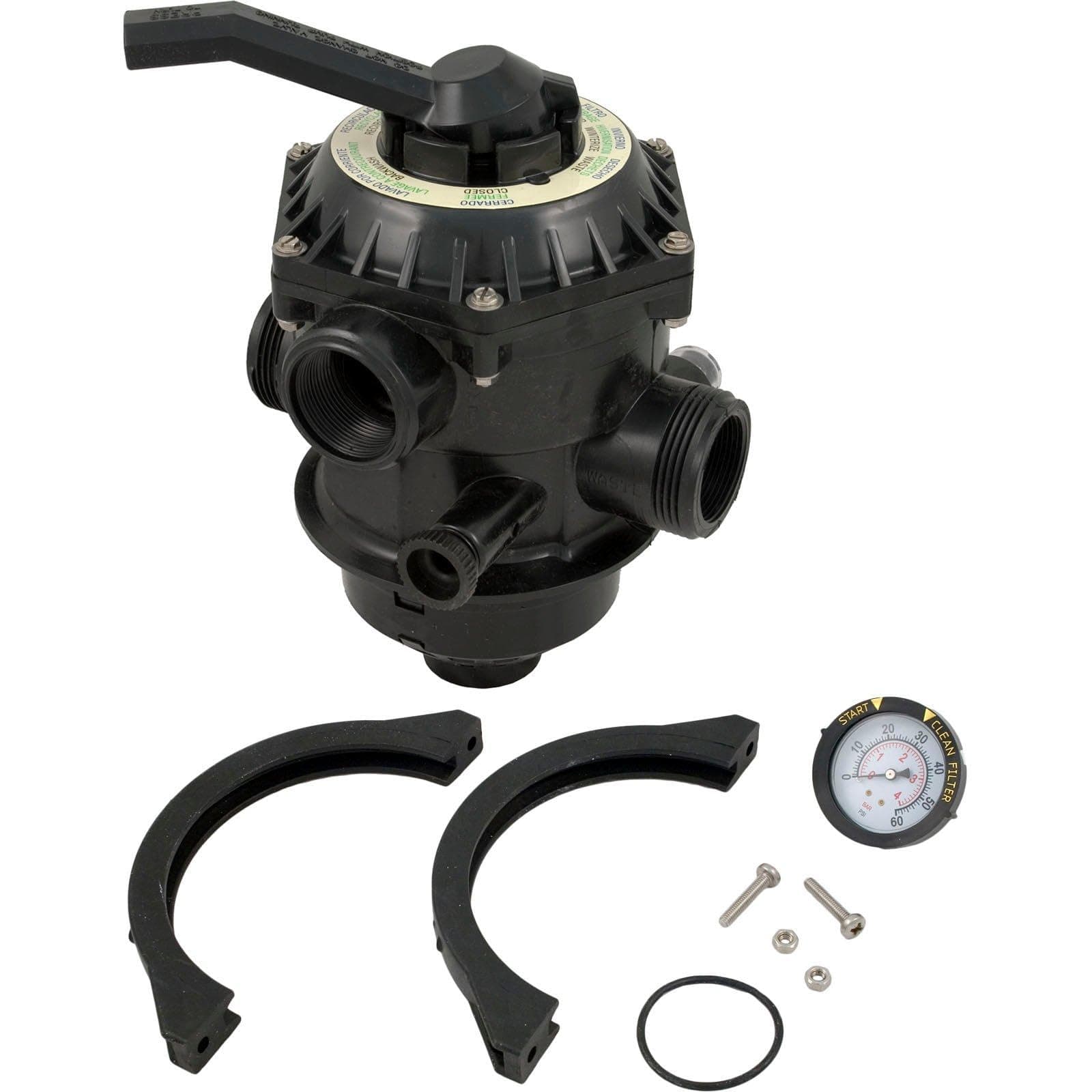 Pentair 262506 1-1/2-Inch 6-Way Clamp Style Valve Replacement Pool and Spa Sand Filter