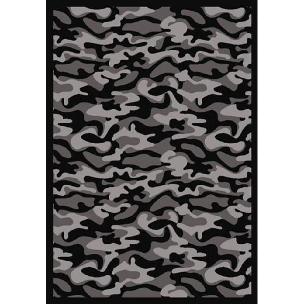 Joy Carpets Kaleidoscope Funky Camo Whimsical Area Rugs, Urban