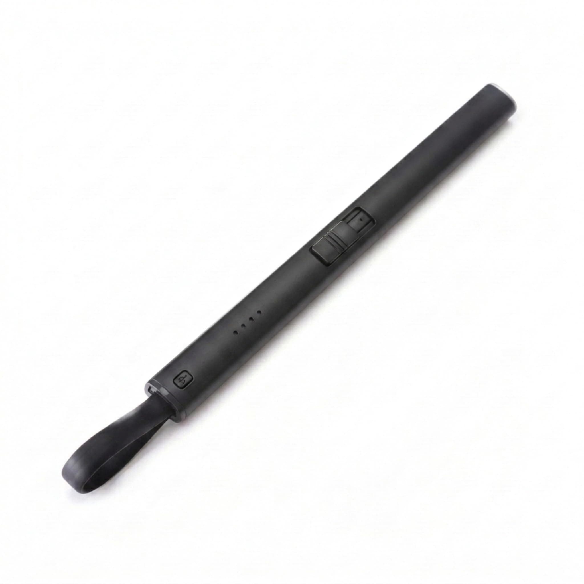 Creative Gifts International 9.5" Black Flameless Lighter | USB Rechargeable Electric Arc Lighter | Windproof Long Reach Design | Modern Metal Finish | Gift Ready Utility Tool