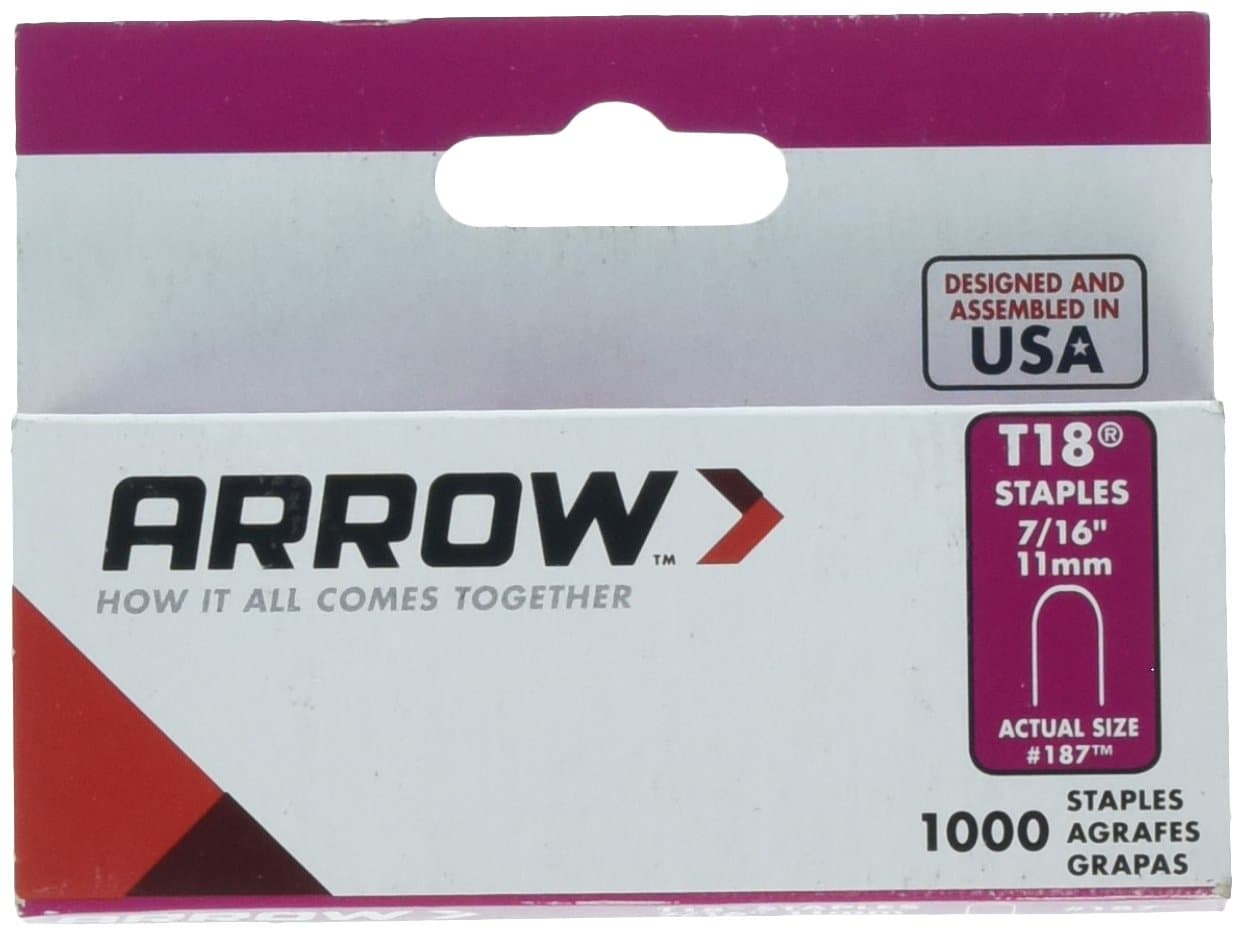 Arrow Fastener 187 7/16" T18 Staples
