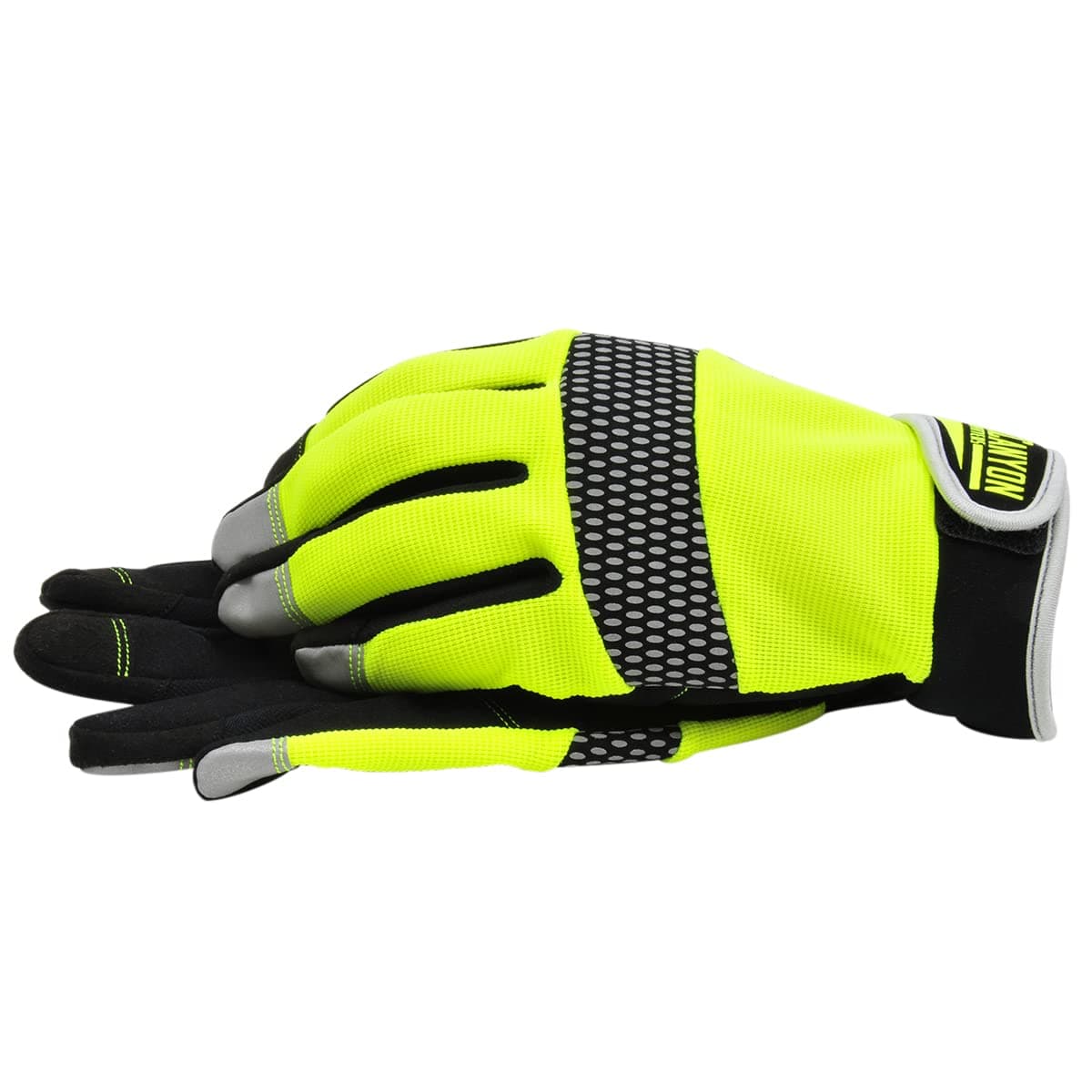 BlackCanyon Outfitters High Dexterity Hi-Vis Glove with Synthetic Leather Palm, Large BHG623L