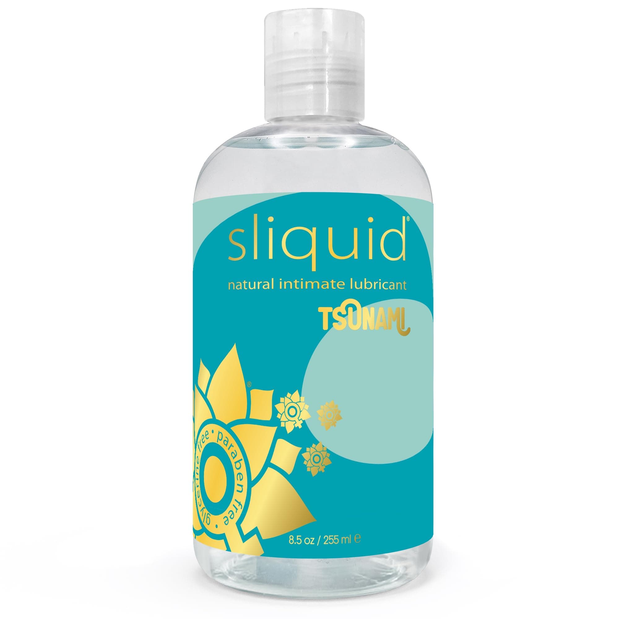 Sliquid Tsunami – Water-Based Lube, Thick Gel Infused with Moisturizing Seaweed Extract, Unscented Personal Lubricant, 8.5 Oz
