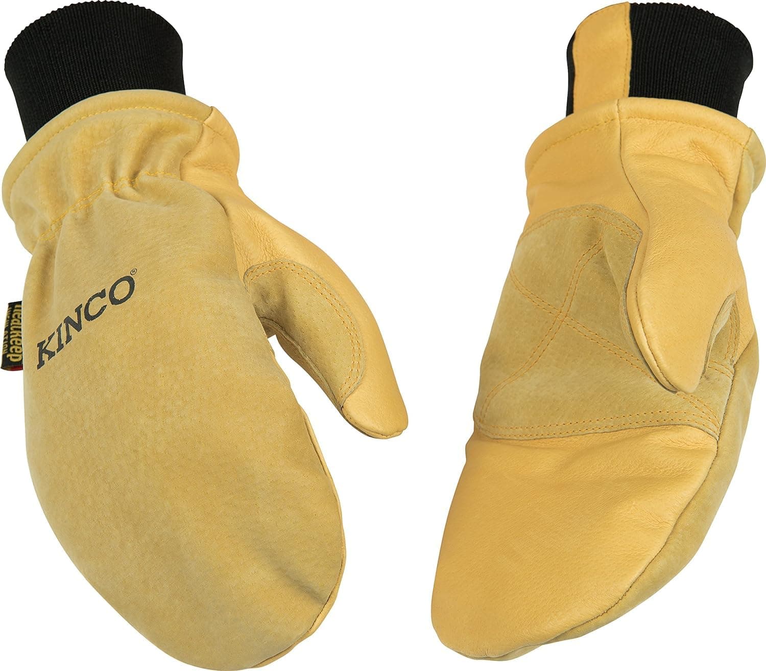 Kinco, KIN-901T-XL, Heatkeep Thermal Lining Premium Pigskin Leather Mitt, Work, X-Large, Golden