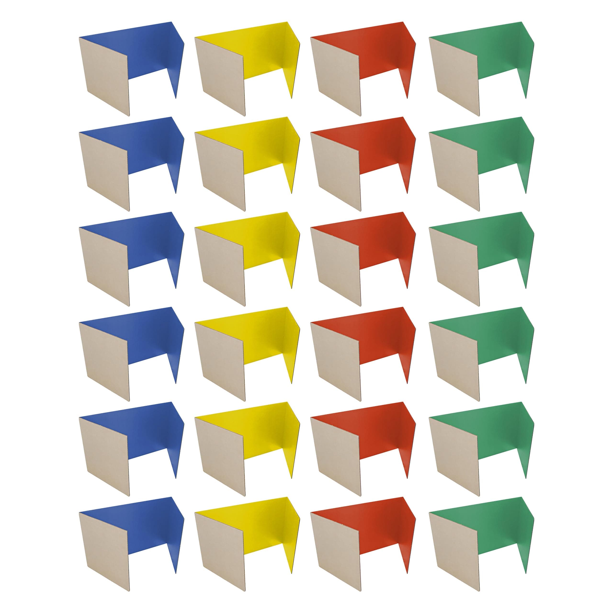 Flipside Products 61849 18" x 48" Privacy Shield, Color Assortment (Pack of 24)