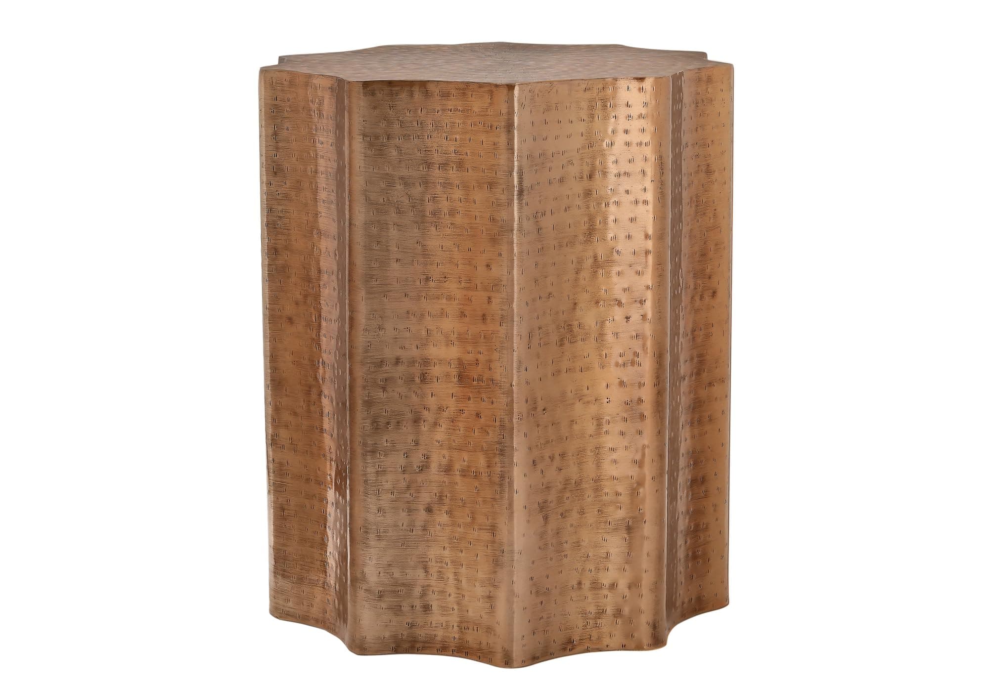 Monarch Specialties Accent Table - 22" H/Antique Copper Iron Metal End Table