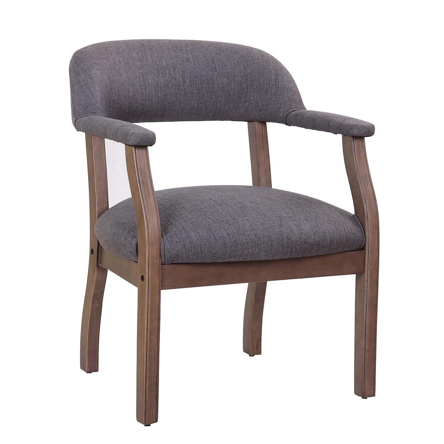 Boss Office Products (BOSXK Executive Chair, Slate Grey, 26"" d x 24"" w x 31"" h (B9540DW-SG)