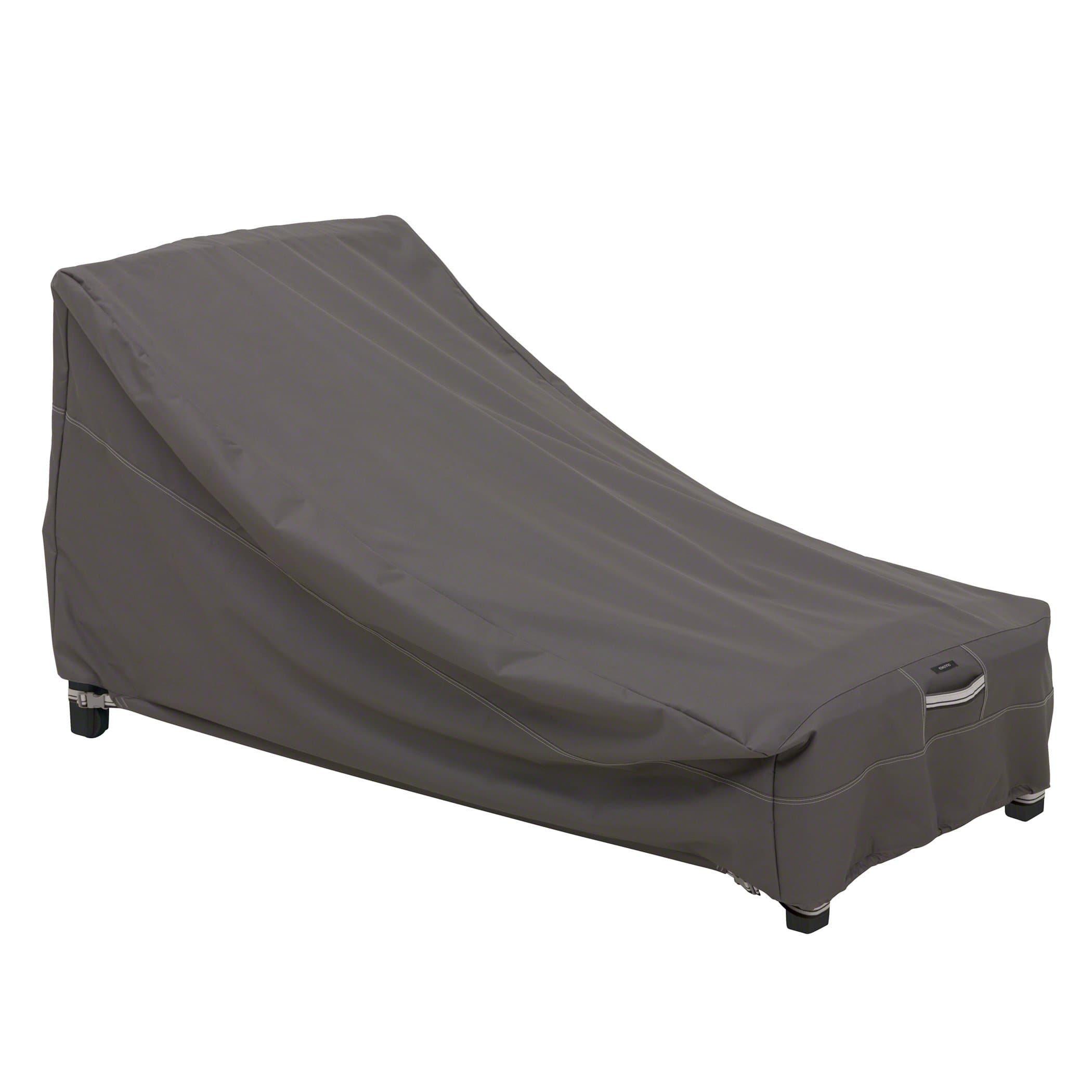 Classic Accessories 55-162-035101-EC Ravenna Patio Day Chaise Cover, Medium, Taupe