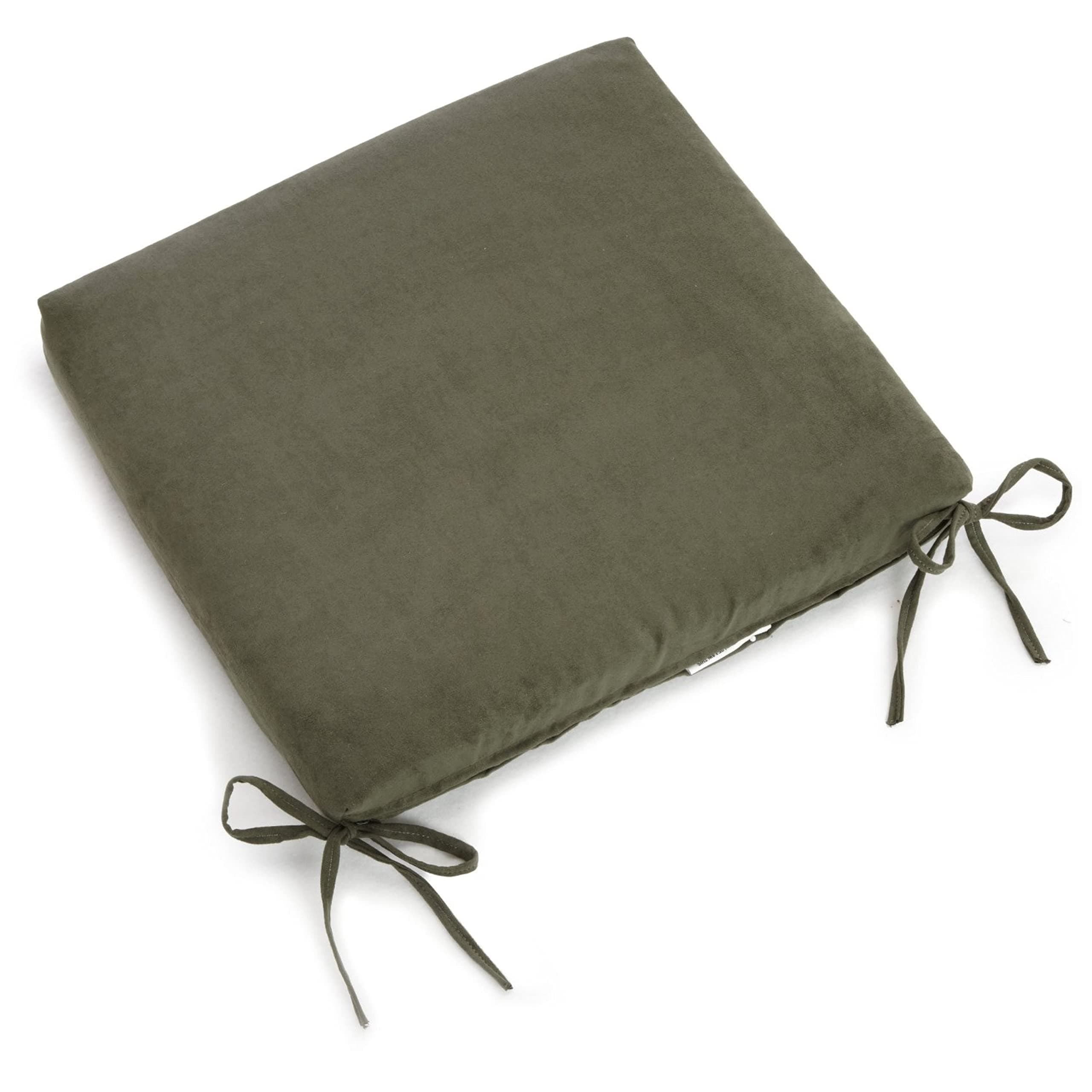 Blazing Needles 20 19-inch Microsuede Chair Cushion, 20" x 19", Hunter Green