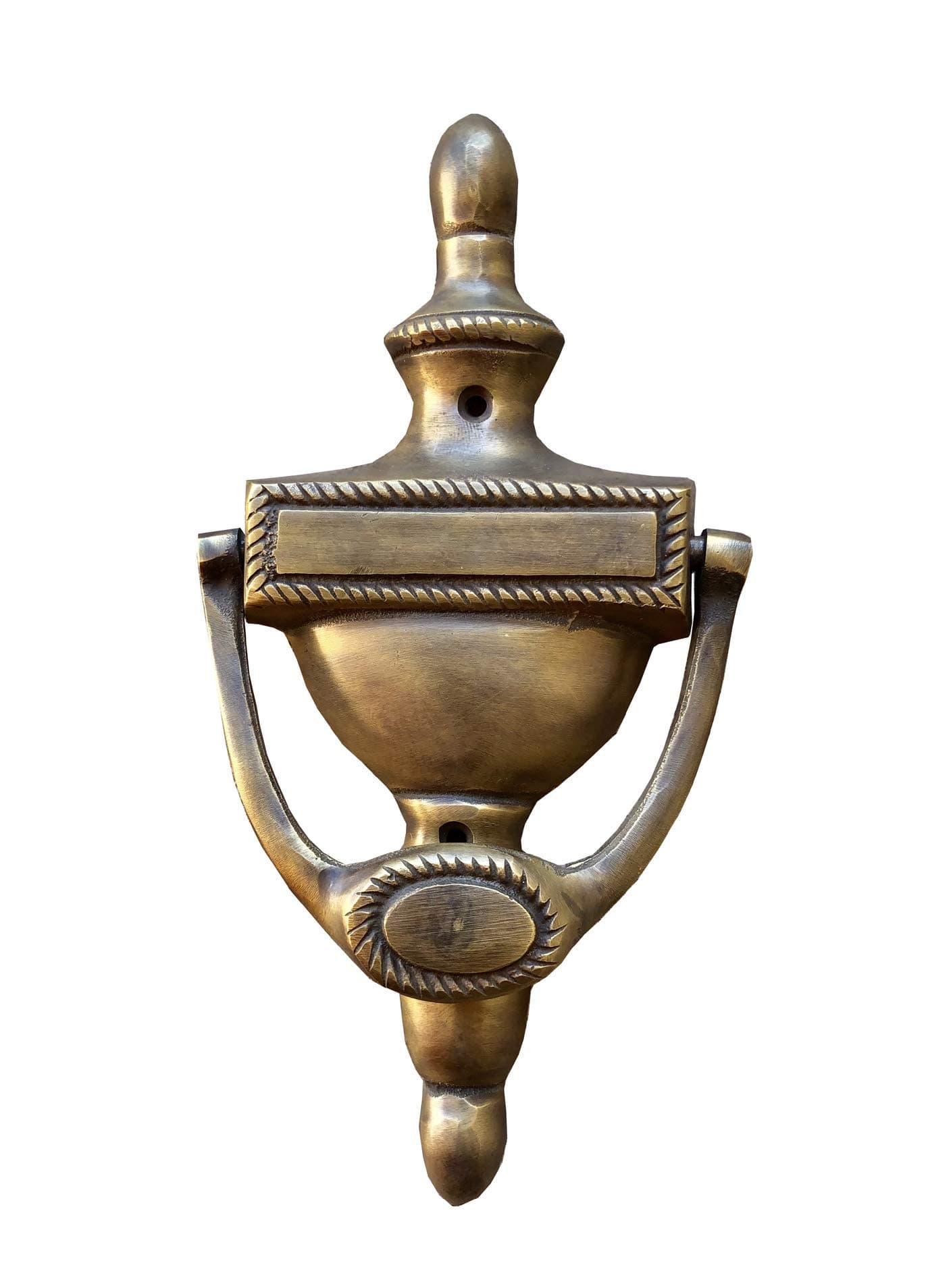 D-ART COLLECTION Brass and Metal Brasso Trophy Door Knocker in Brass