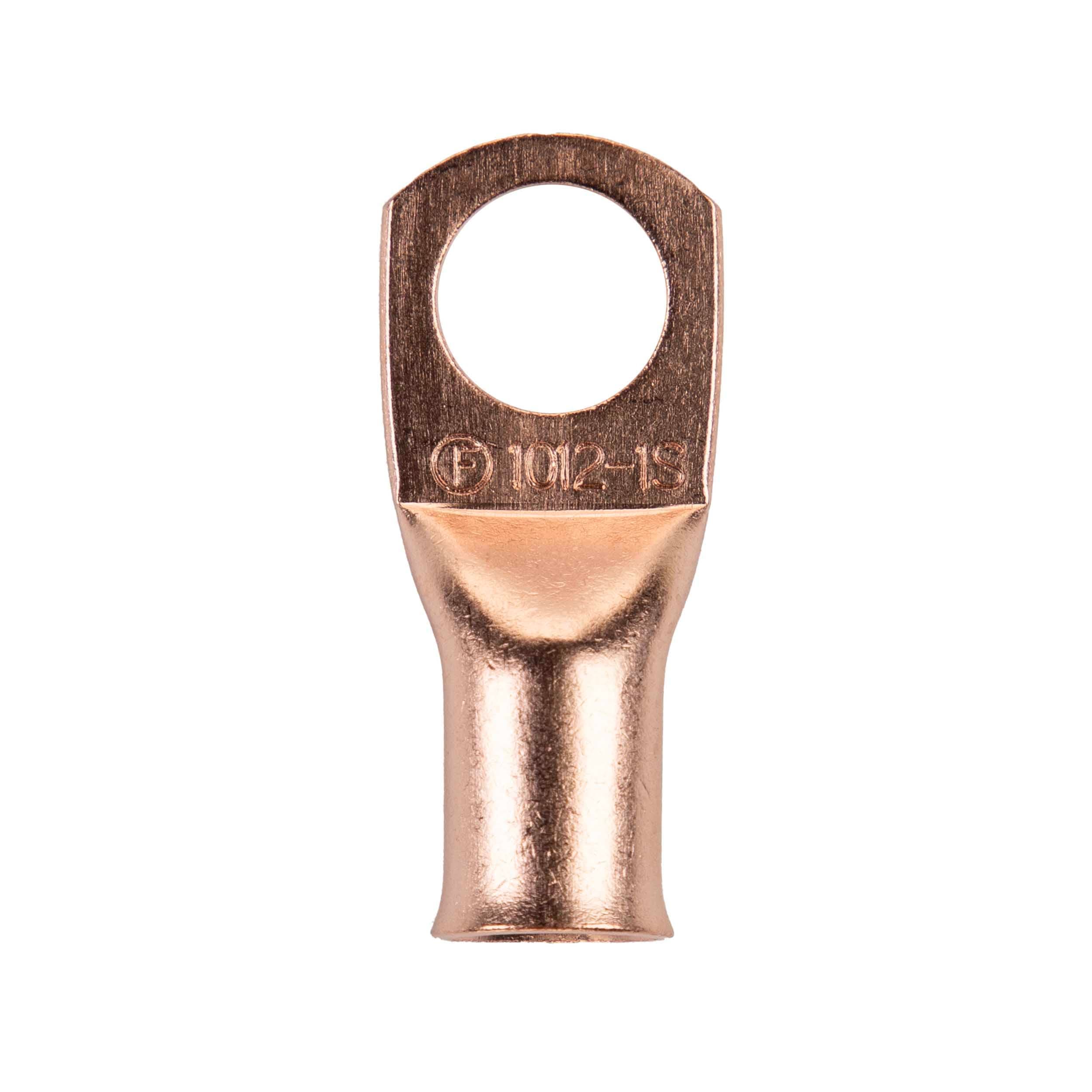 Install Bay Copper Ring Terminal 1/0 Gauge 1/2 Inch 5 Pack - CUR1012