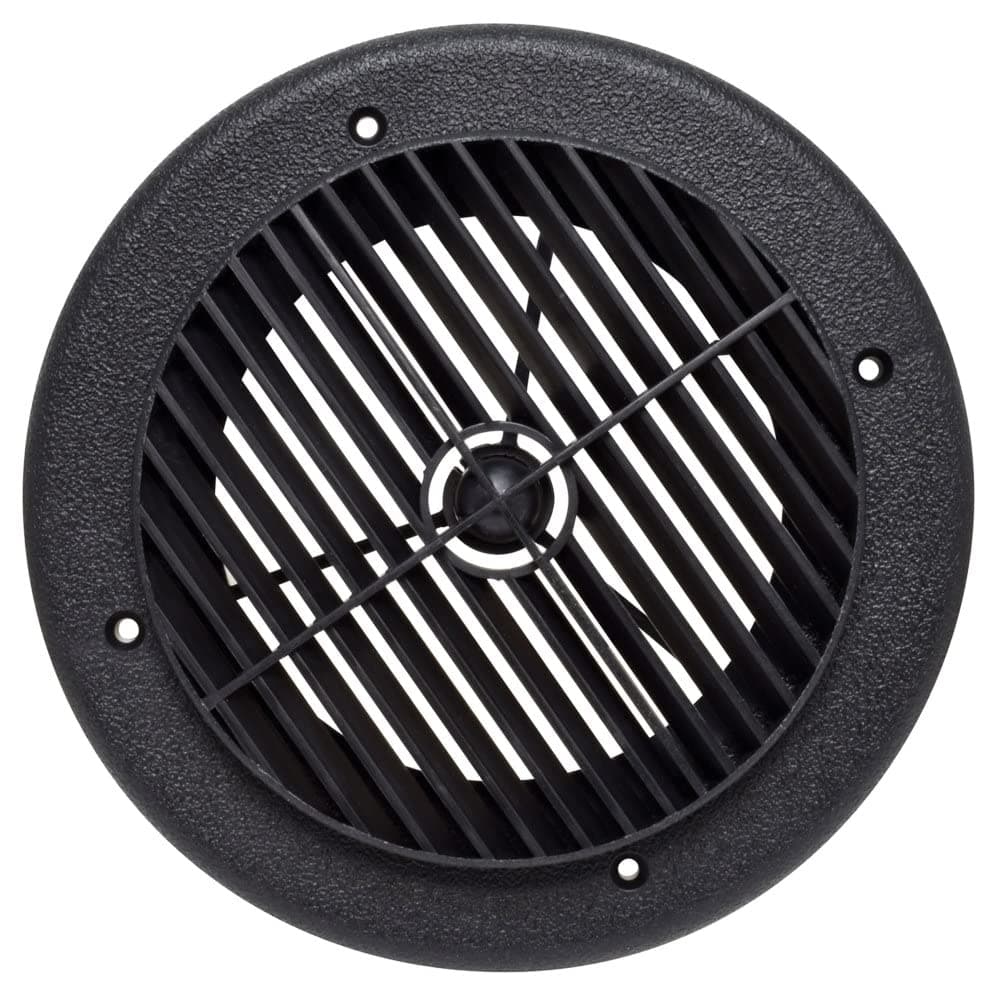 Valterra A10-3356VP Black Rotating Heat and A/C Register (4" ID, 7" OD)