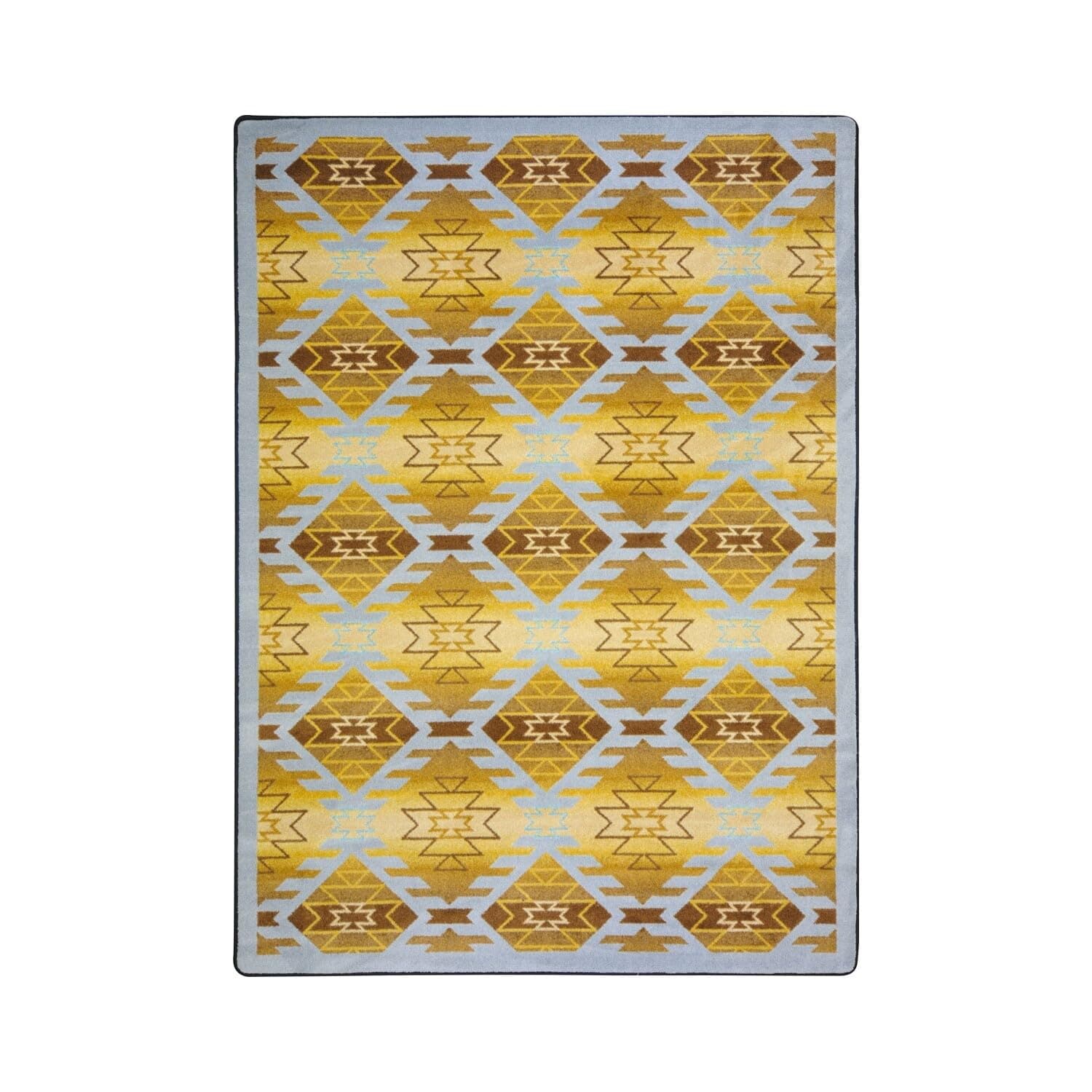 Joy Carpets Kaleidoscope Canyon Ridge Whimsical Area Rugs, 46-Inch by 64-Inch by 0.36-Inch, Copper Canyon