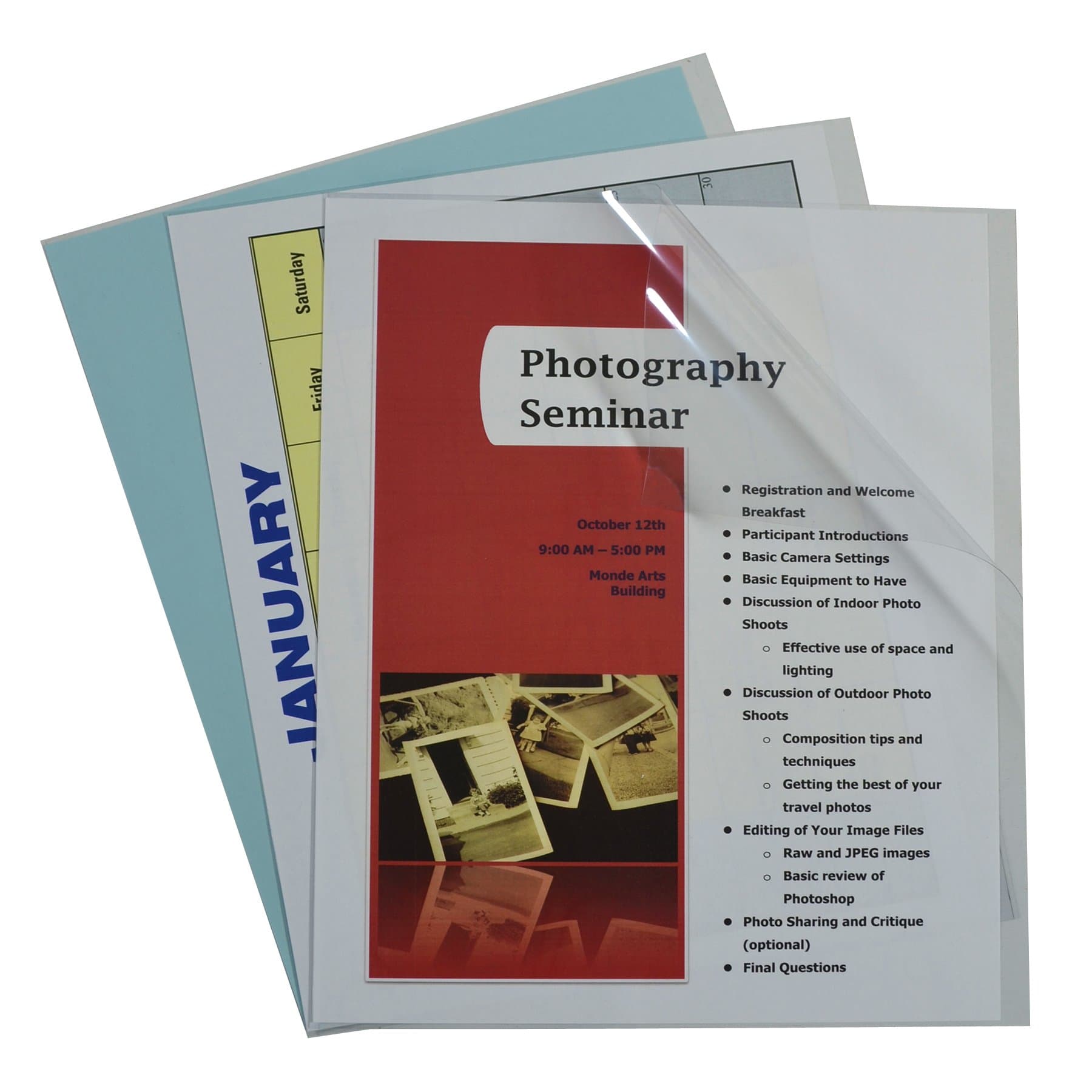 C-Line Clear Report Covers Only, Vinyl, For Use with Slide 'N Grip Binding Bars, 8.5 x 11 Inches, 100 per Box (31357)