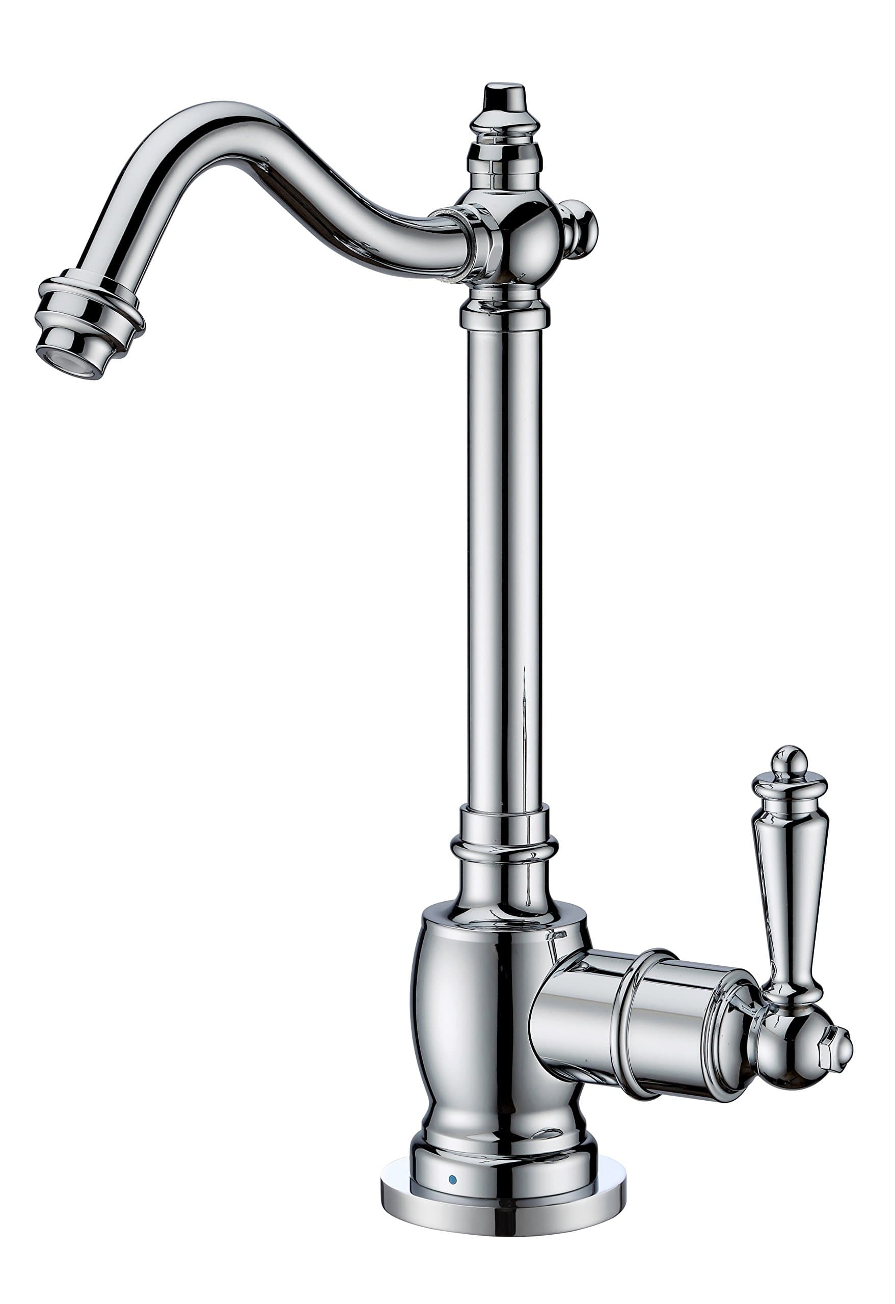 Whitehaus Collection WHFH-C1006-C Forever Hot Point of Use Cold Water Faucet with Traditional Spout Polished Chrome