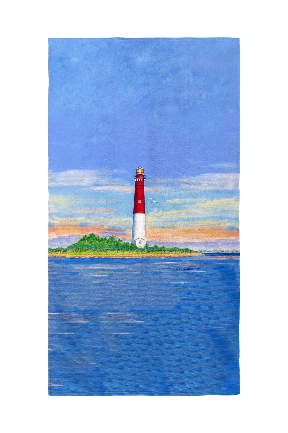 Betsy Drake Barnegat Lighthouse Beach Towel