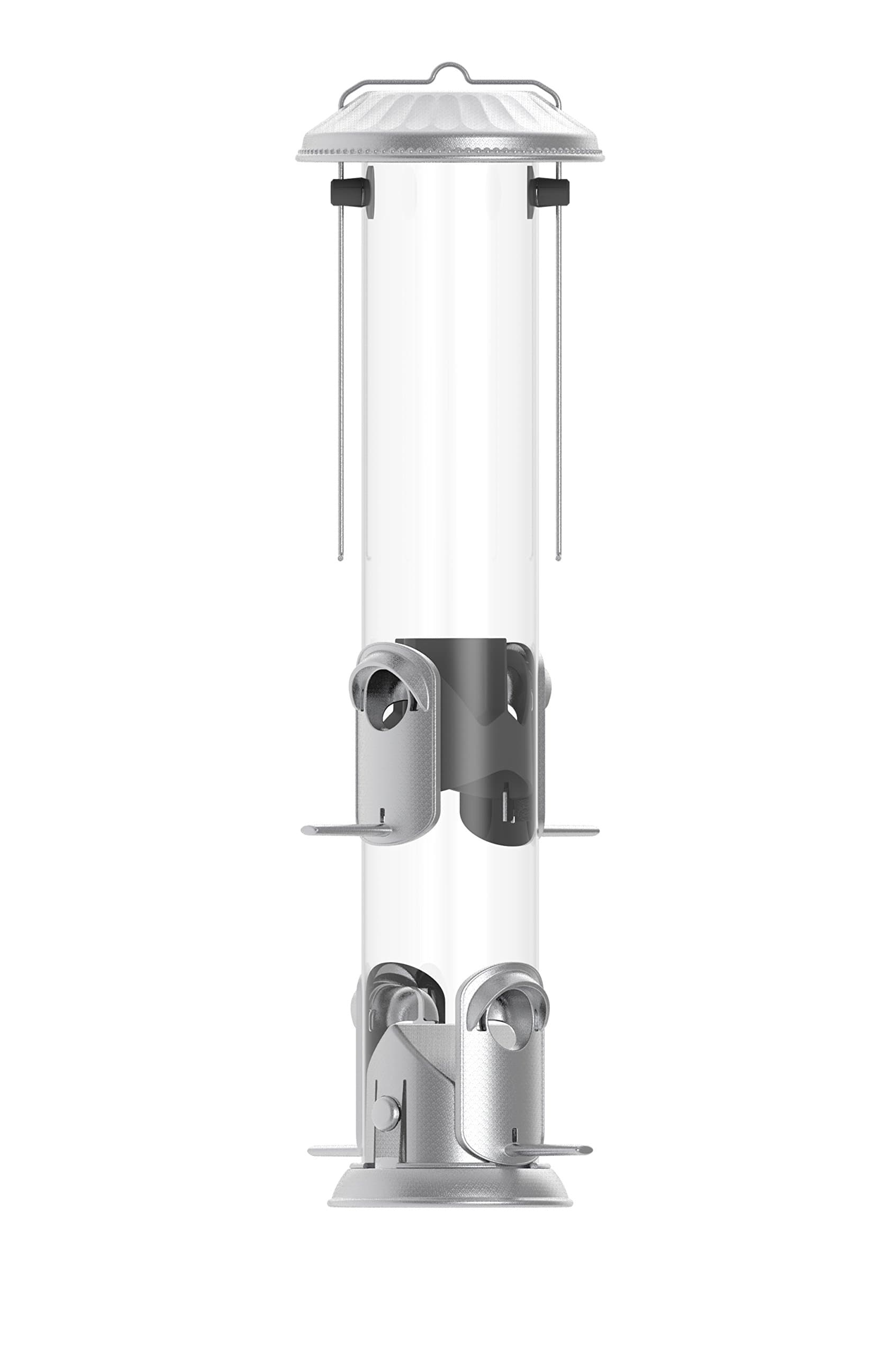Nature's Way Bird Products NMRS-18 Easy Clean Bird Tube Feeder, Pewter