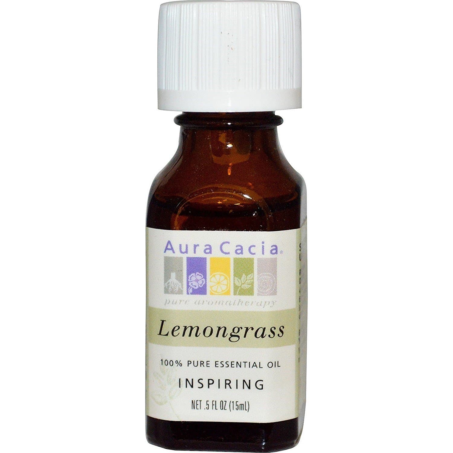 Aura Cacia Essential Oil Lemongrass .5 oz ( Multi-Pack)