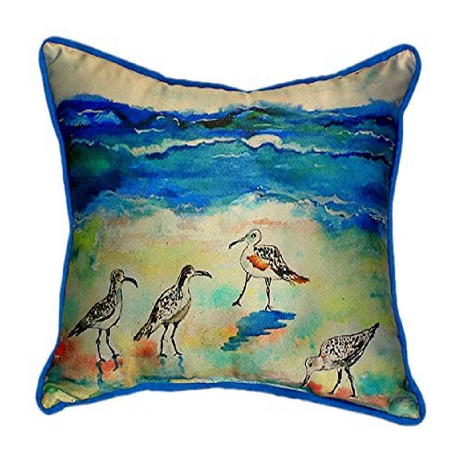 Betsy Drake Betsy's Sandpipers Pillow, 16" x 20"