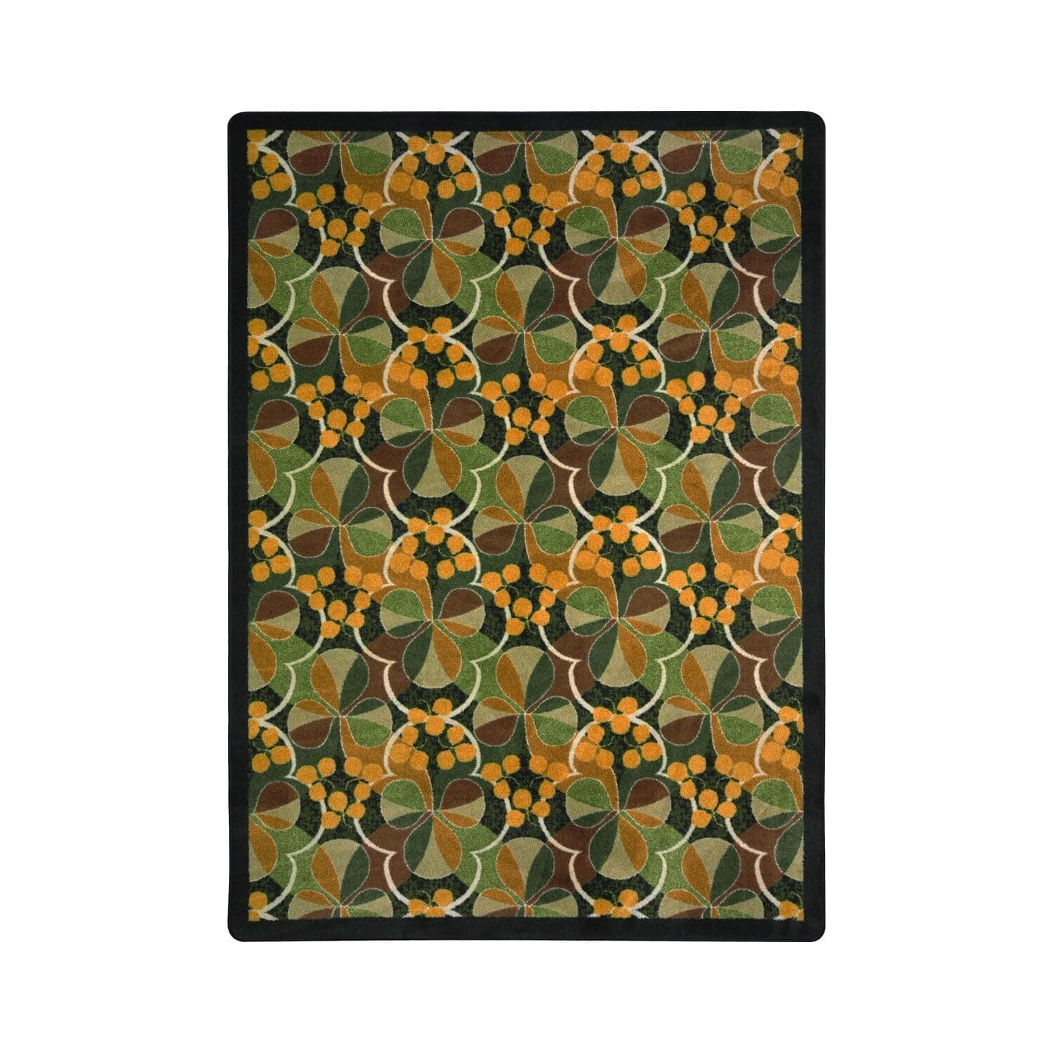 Joy Carpets Kaleidoscope Shamrock Whimsical Area Rugs, Multicolored