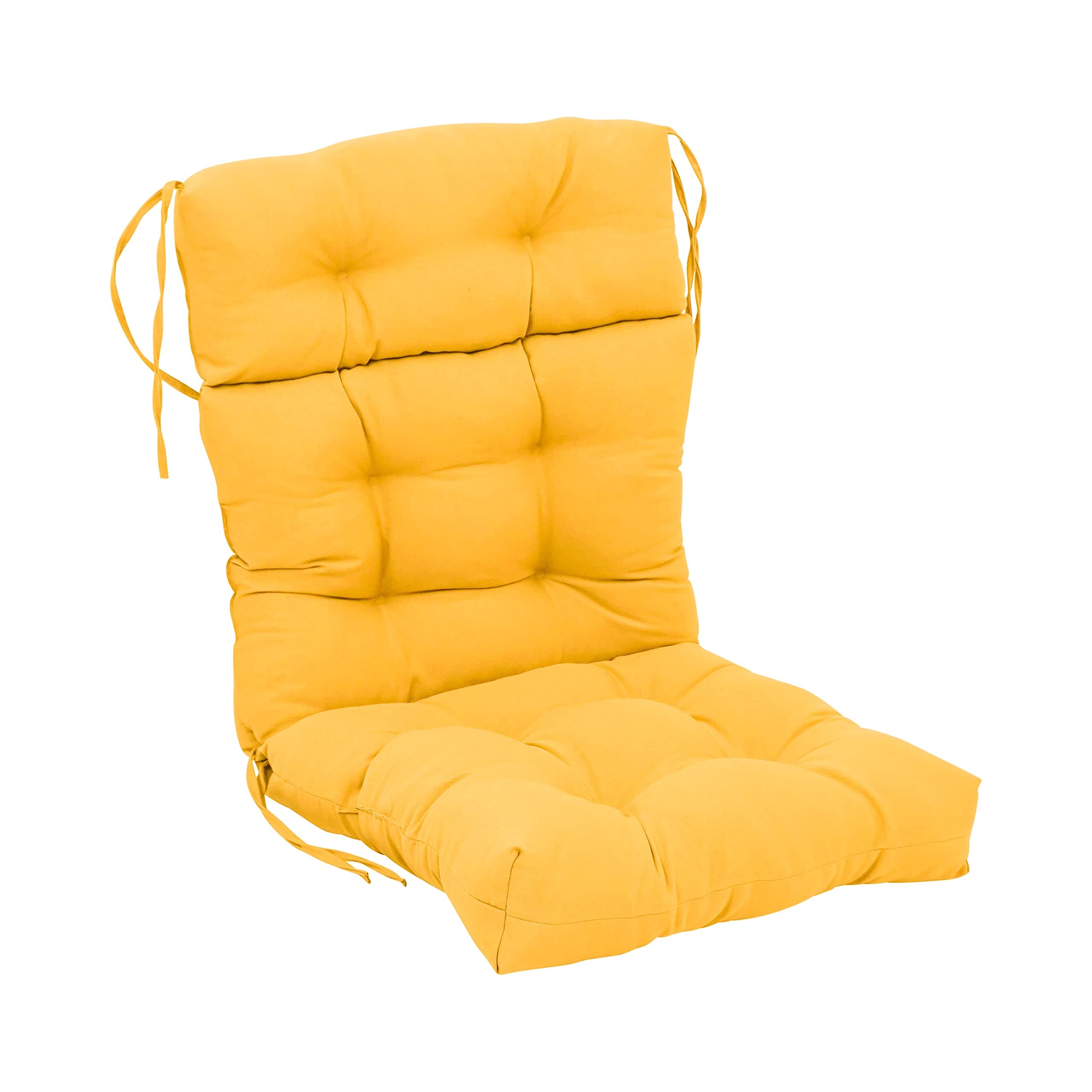 Blazing Needles 20-inch by 42-inch Twill Seat/Back Tufted Chair Cushion, 20" x 42", Sunset, 1 Count