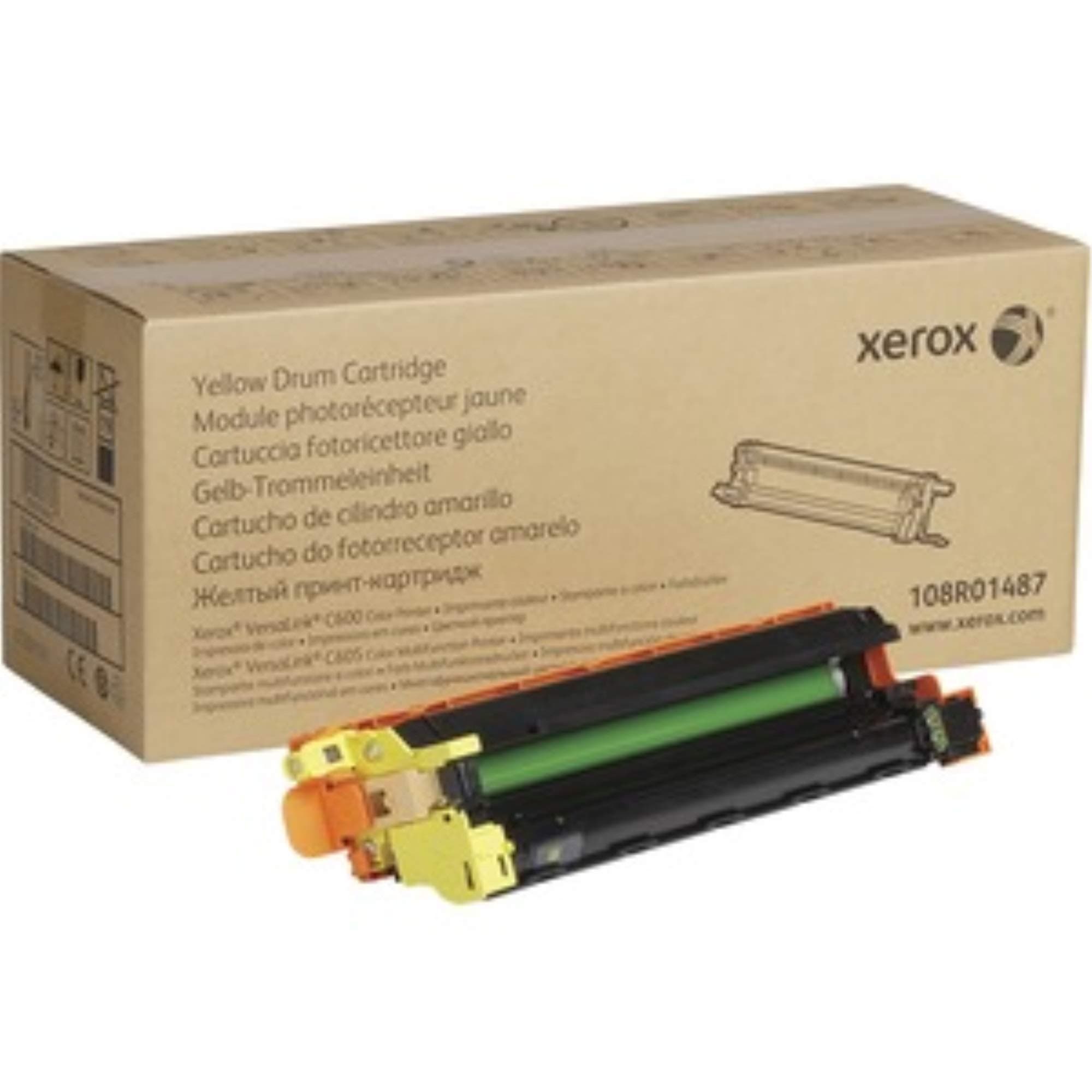 Xerox Genuine Yellow Drum Cartridge 108R01487-40 000 Pages for Use in Versalink C600/C605 Toner
