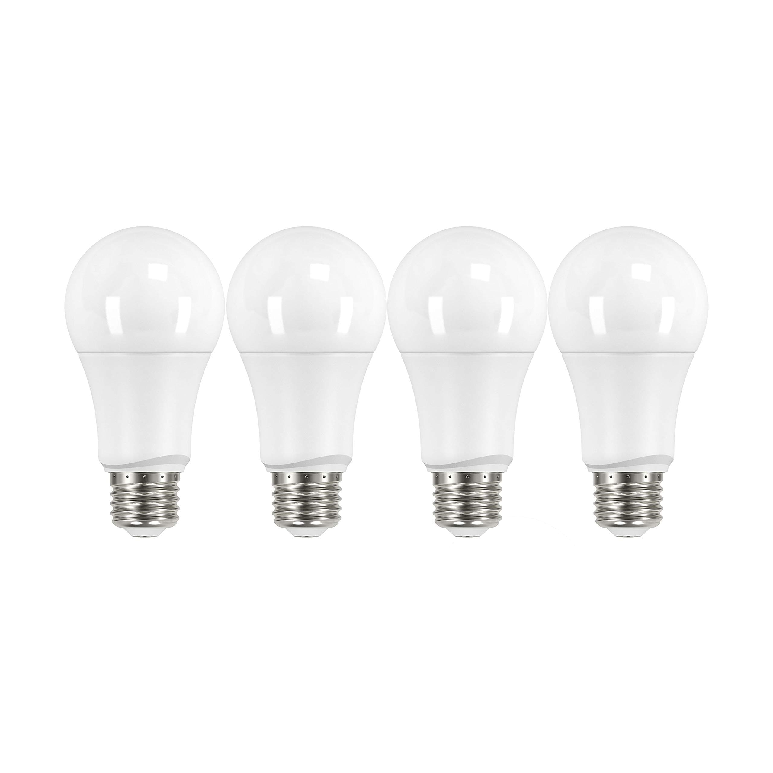 Satco S29558 9.5 Watt LED A19 Light Bulbs Value Pack 60 Watt Equivalent 4000K Cool White 4 Pack
