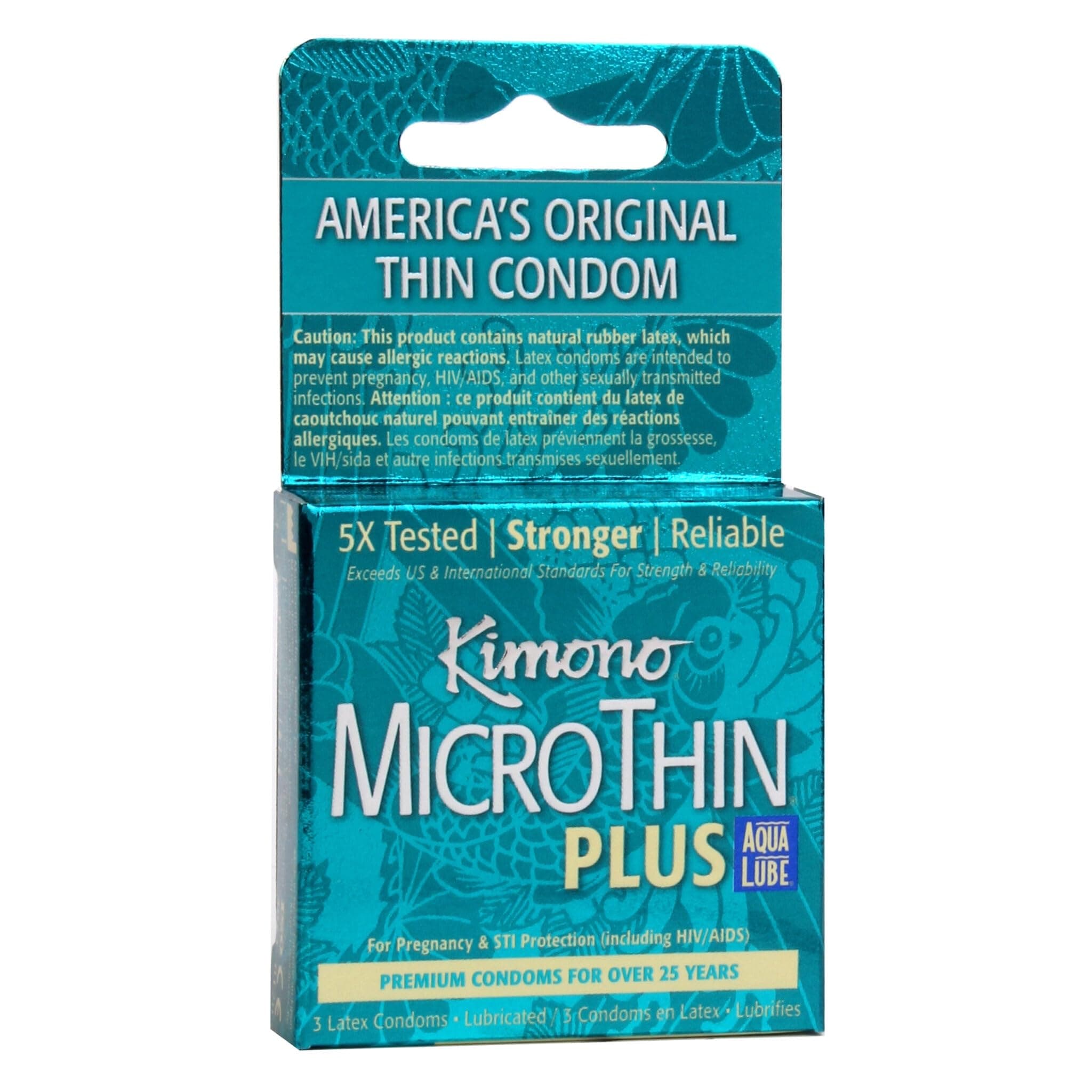 Kimono Microthin W/Aqua Lube 3Pk