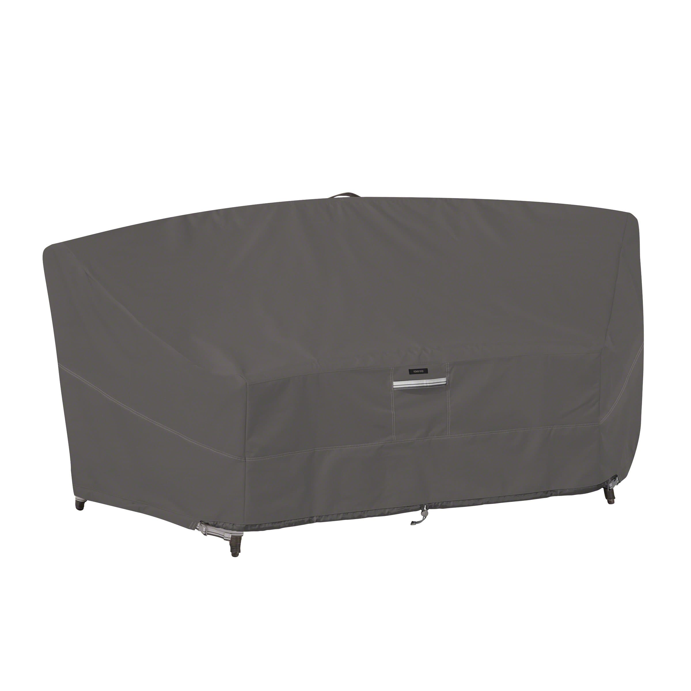 Classic Accessories 55-827-015101-EC Ravenna Curved Sectional Patio Sofa Cover