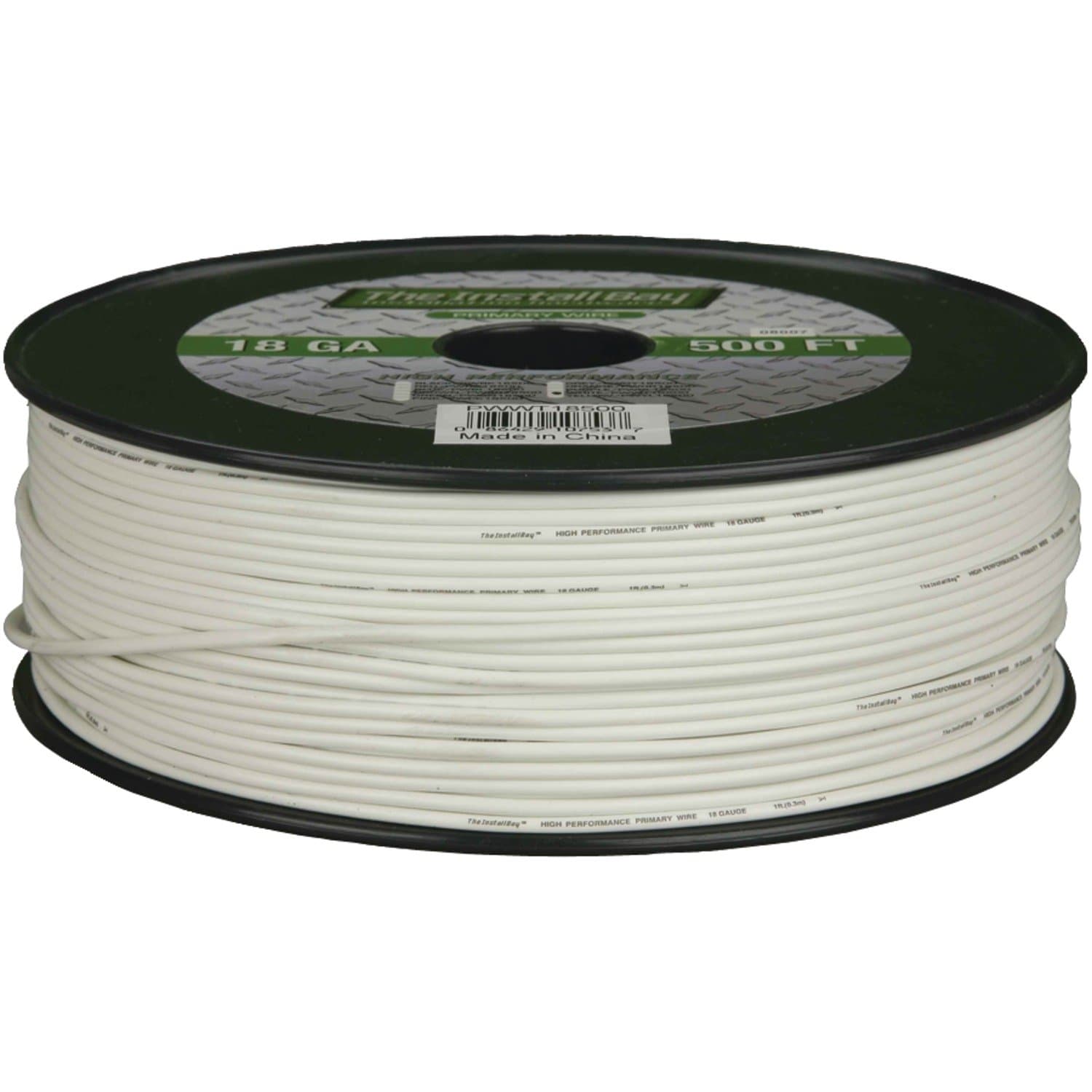Install Bay PWWT18500 Primary Wire 18 Gauge, 500-Feet (White)