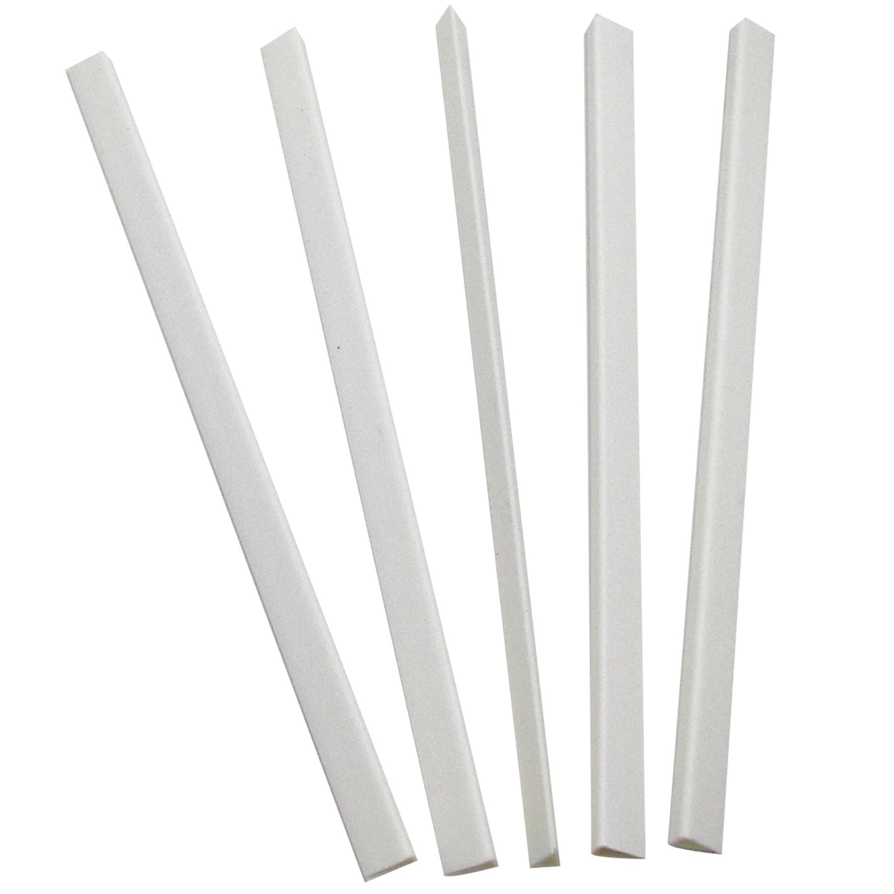 C-Line 34447 Slide-'N-Grip Binding Bars for Report Covers, 40-Sheet Capacity, White, 100/Box
