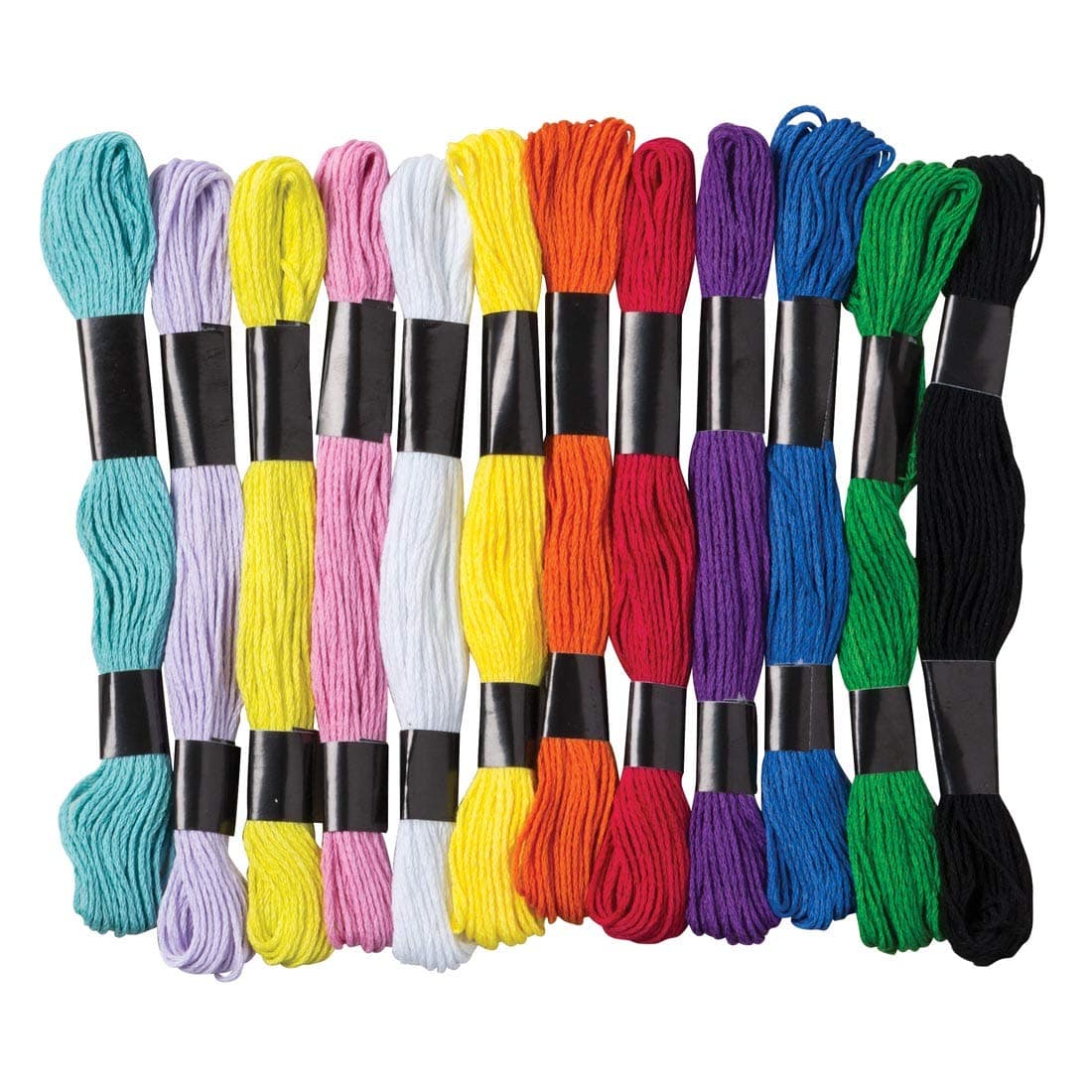 Pacon® PACAC6475 Creativity Street® Embroidery Thread Skeins, 12 Assorted Colors, Pack of 24